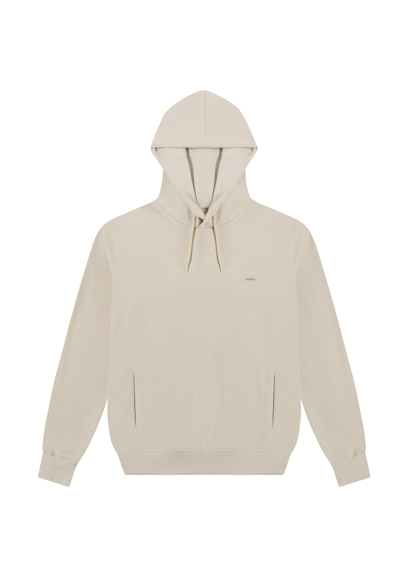Blus&atilde;o Masculino em Moletom com Bolsos Embutidos, BEGE SYSTEM, large.