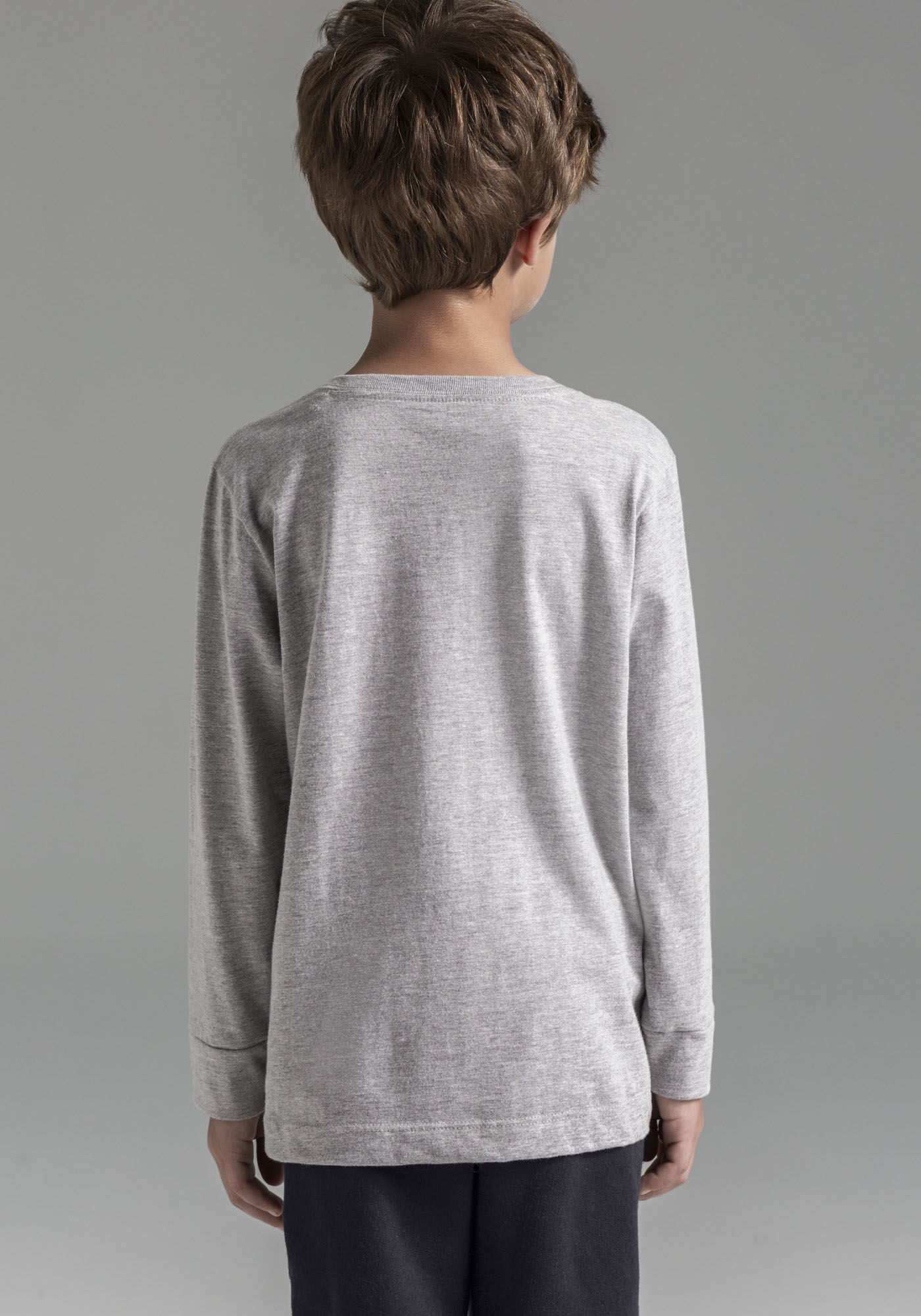 Camiseta Manga Longa Infantil Tal Pai Tal Filho, MESCLA MEDIO, large.