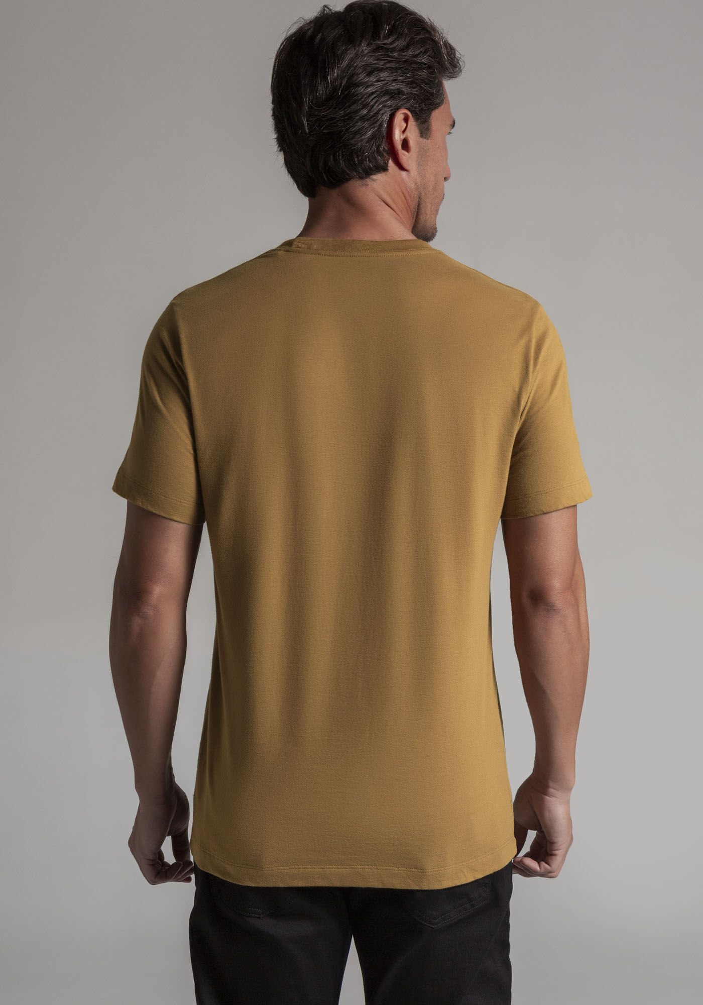 Camiseta Masculina em Malha Estampada, MARROM TILE, large.