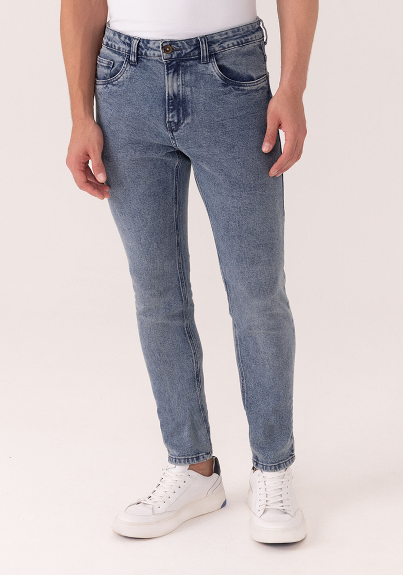 Cal&ccedil;a Jeans Com Elastano Skinny Turboh&eacute;lice, JEANS, large.