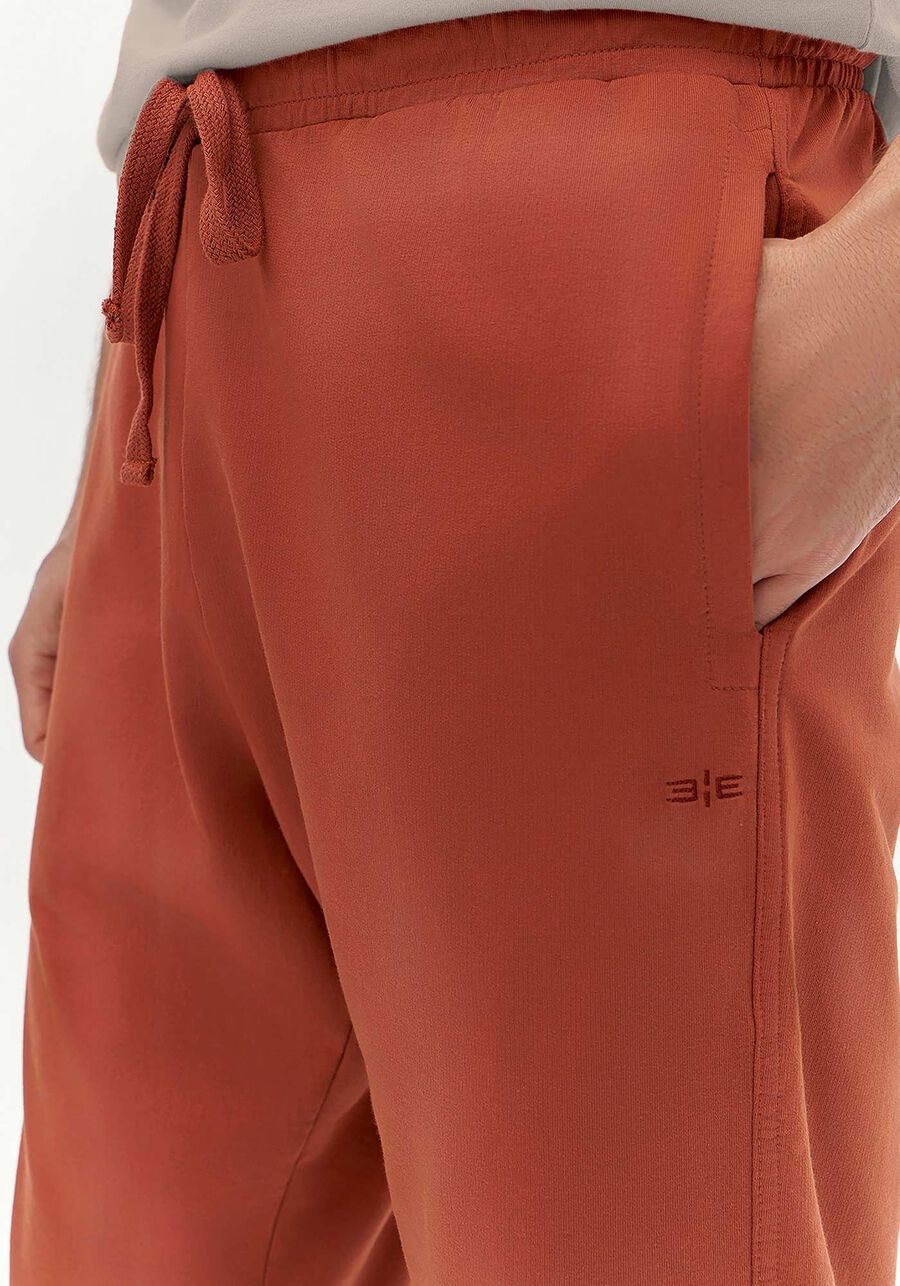 Bermuda Masculina Com Bolsos E Cadarço Colors Em Molecotton, 3634 TERRA. Bermuda Masculina Com Bolsos E Cadarço Colors Em Molecotton, 3634 TERRA, large.