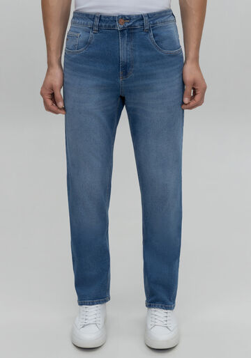 Calça Jeans masculina com elastano, JEANS. Calça Jeans masculina com elastano, JEANS, large.