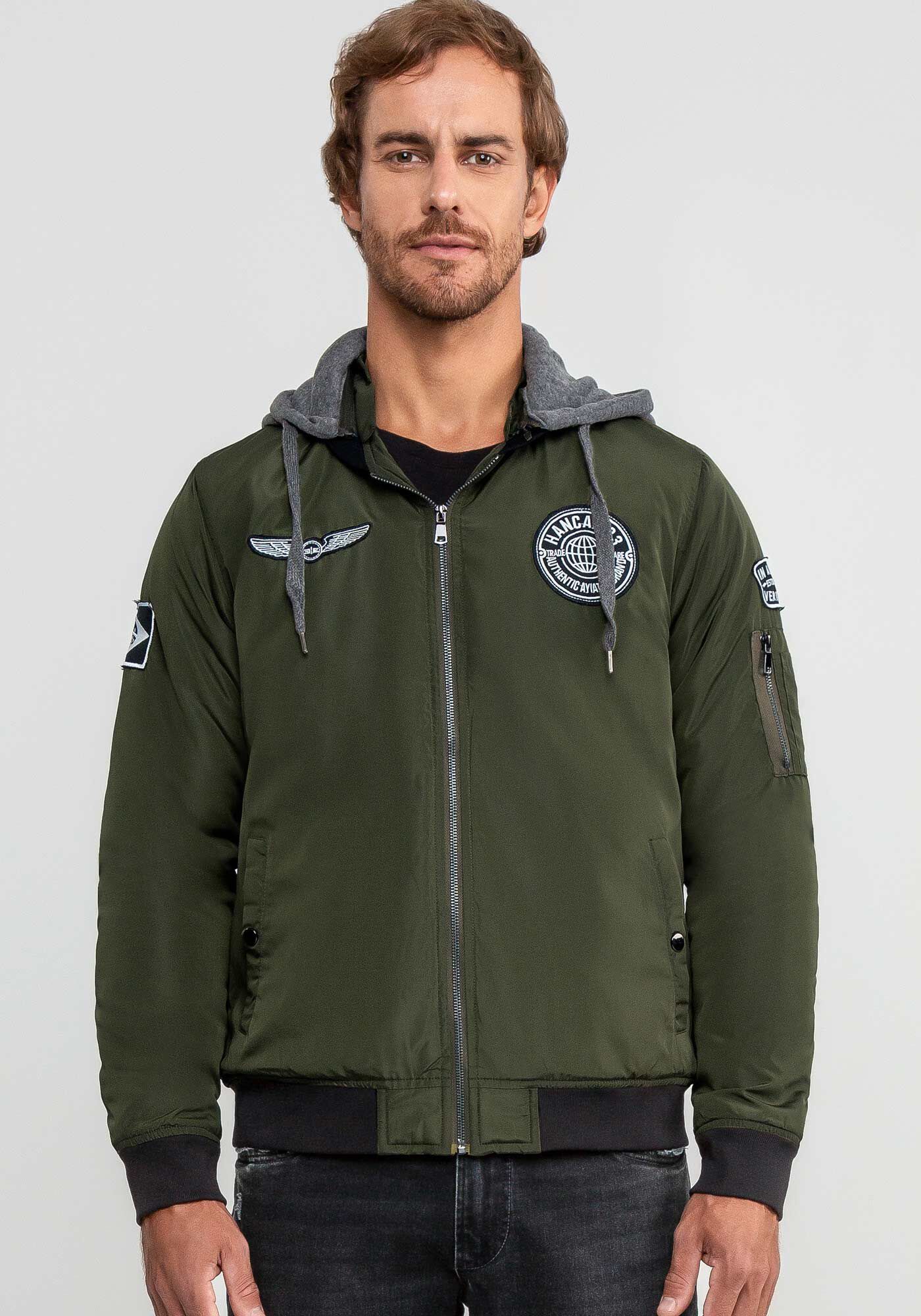 Jaqueta bomber masculina discount estampada