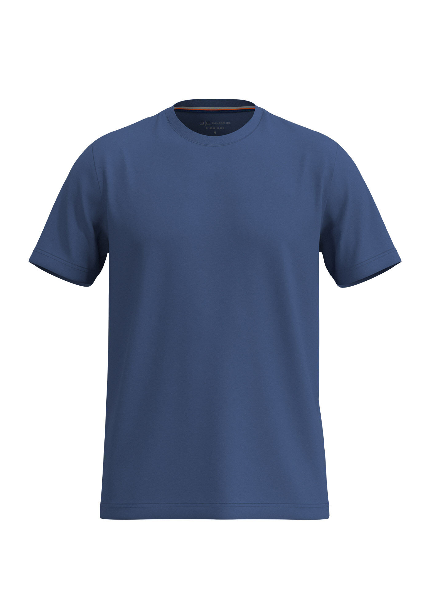 Camiseta De Mangas Curtas Em Malha De Algod&atilde;o Pima, AZUL SEED, large.