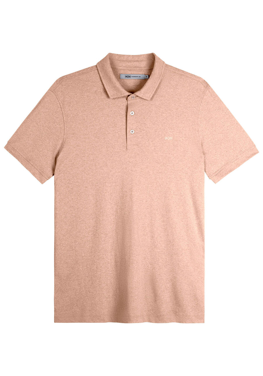 Camisa Polo Masculina em Malha Terra Sustentável, BEGE ZUCCA. Camisa Polo Masculina em Malha Terra Sustentável, BEGE ZUCCA, large.