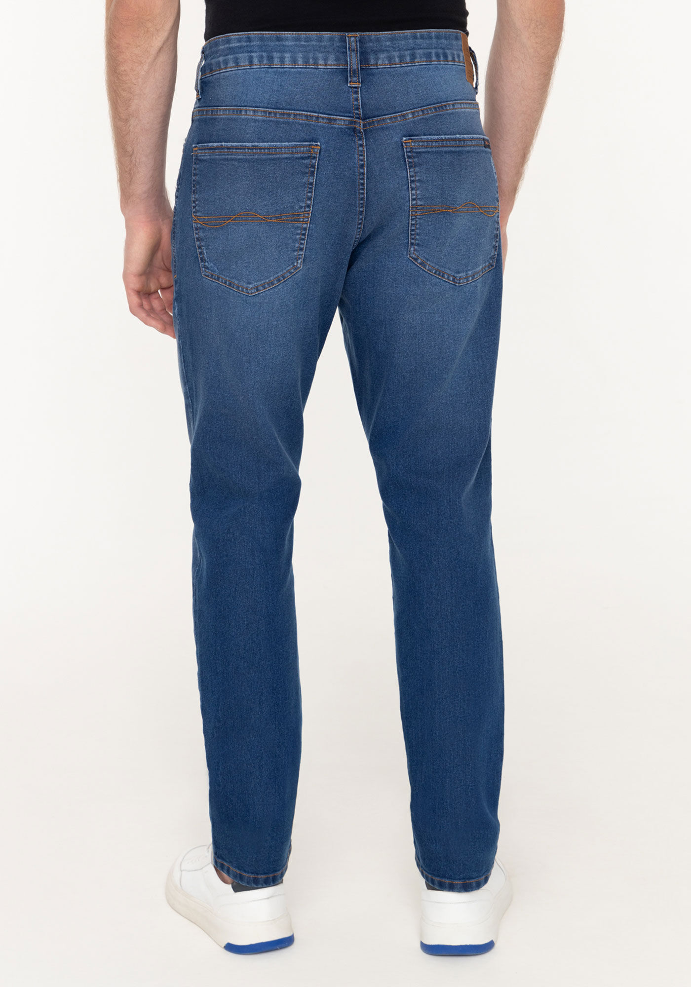 Cal&ccedil;a Jeans Slim Turbofan Com Bolsos E Elastano Masculina, JEANS, large.
