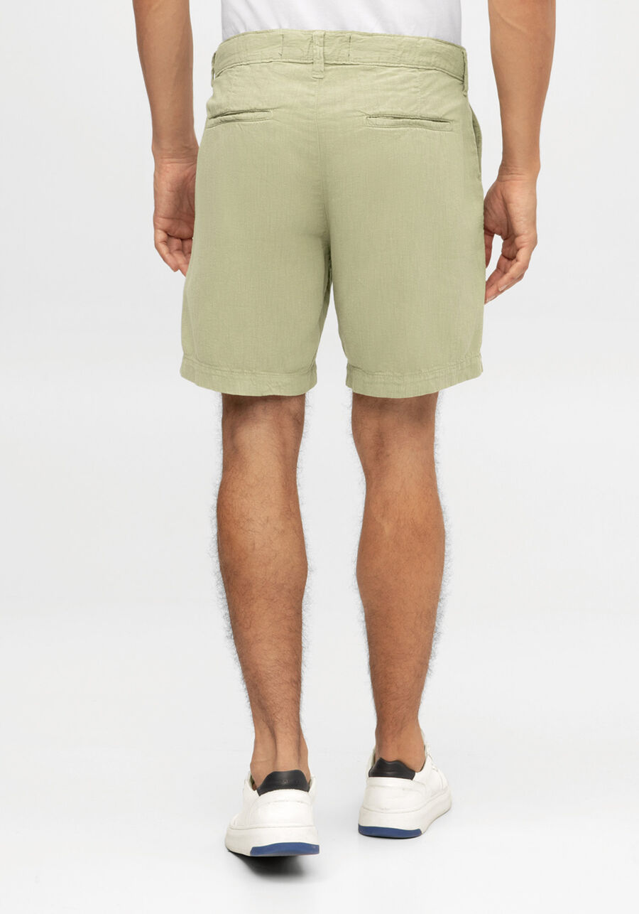 Bermuda Sarja Masculina Reta Alfaiataria, VERDE CORAL. Bermuda Sarja Masculina Reta Alfaiataria, VERDE CORAL, large.