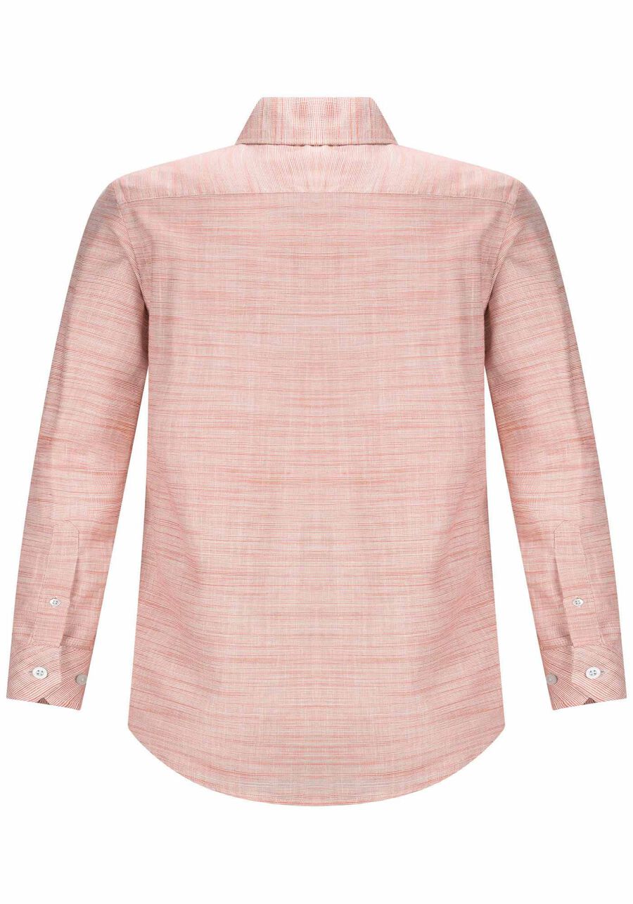 Camisa Masculina Slim Fit em Tecido Flamê Orgânico, SALMAO ALESAN. Camisa Masculina Slim Fit em Tecido Flamê Orgânico, SALMAO ALESAN, large.