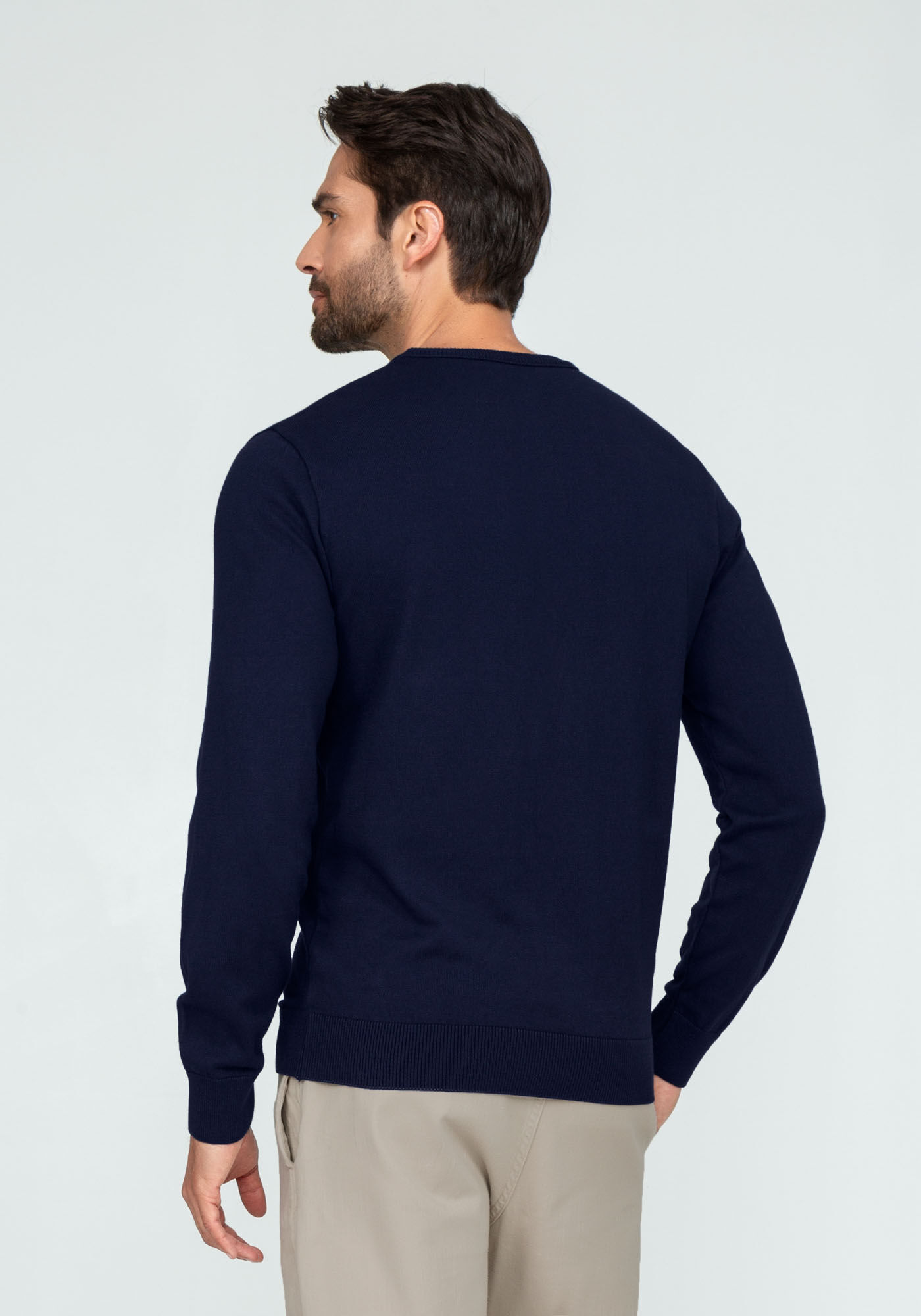 Blus&atilde;o Masculino em Tric&ocirc;, MARINHO ACTION, large.