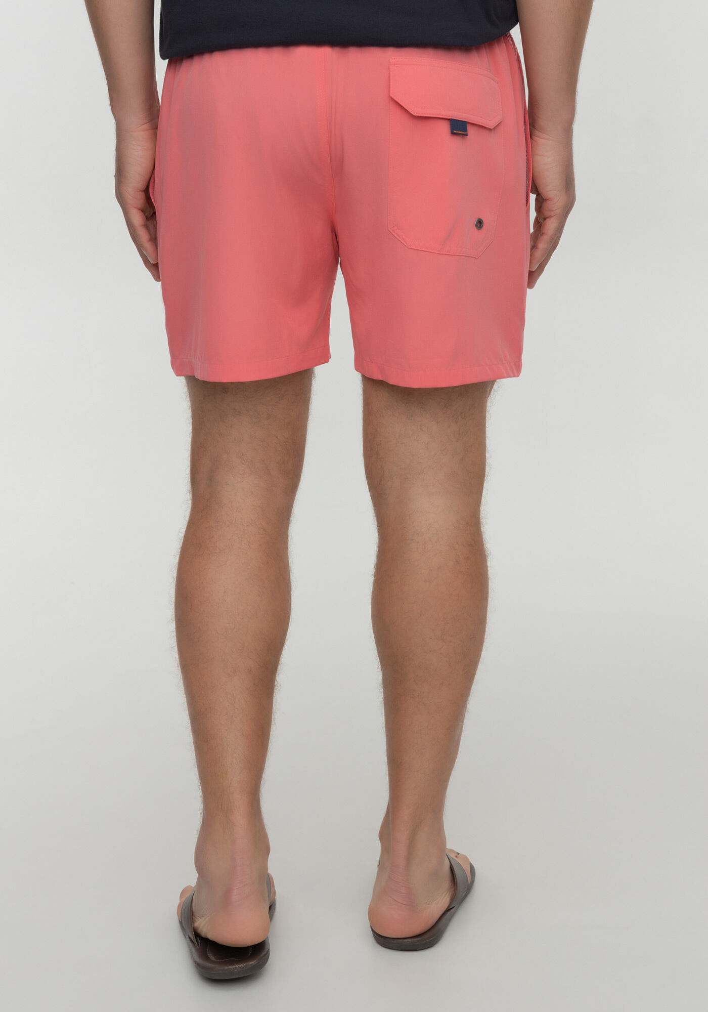 Shorts Com Bolso E Cadar&ccedil;o Regul&aacute;vel Em Tecido Plano, ROSA MORENA, large.