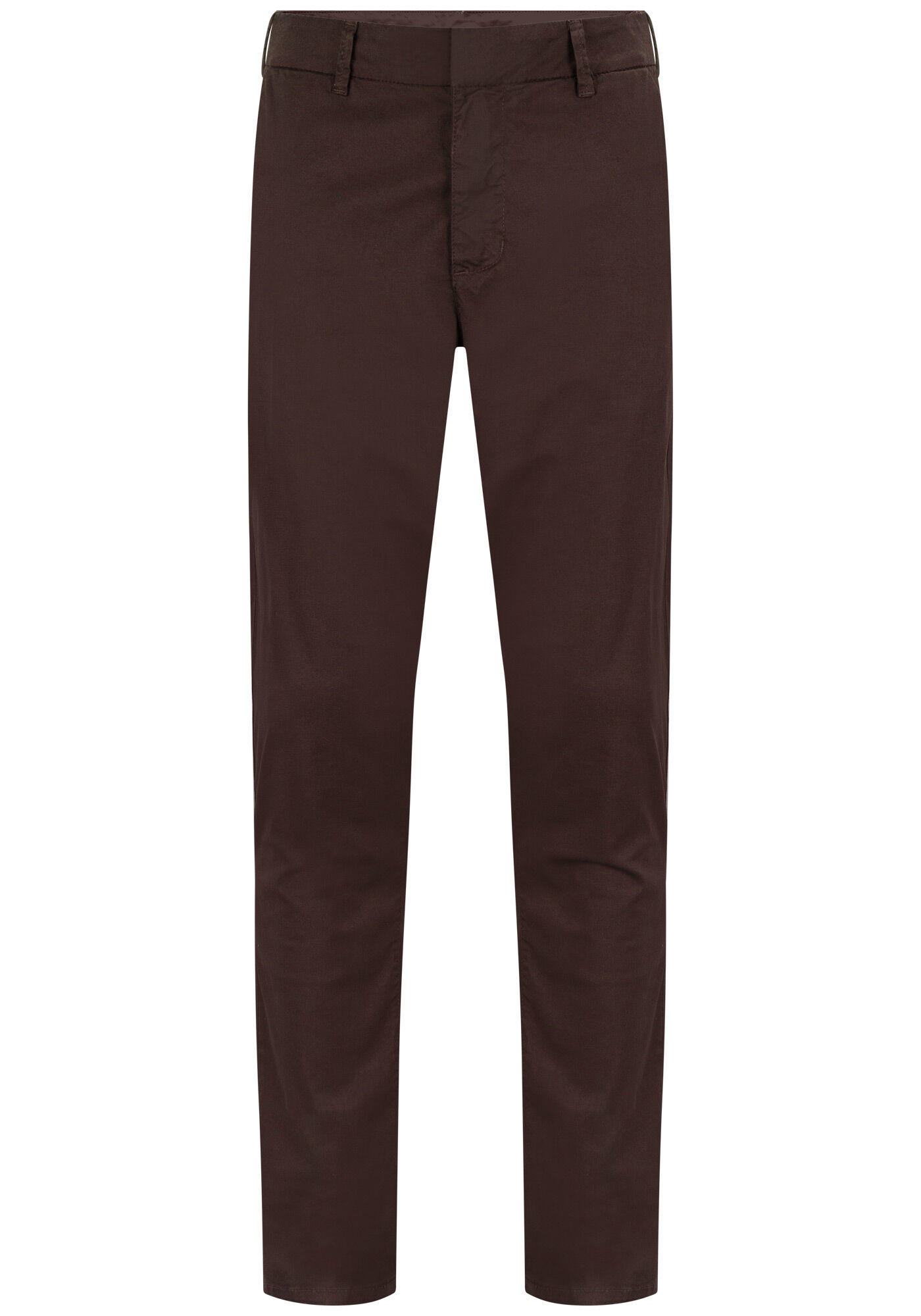 Cal&ccedil;a Slim Turbofan Chino Em Sarja Com Elastano, MARROM EGGPLANT, large.