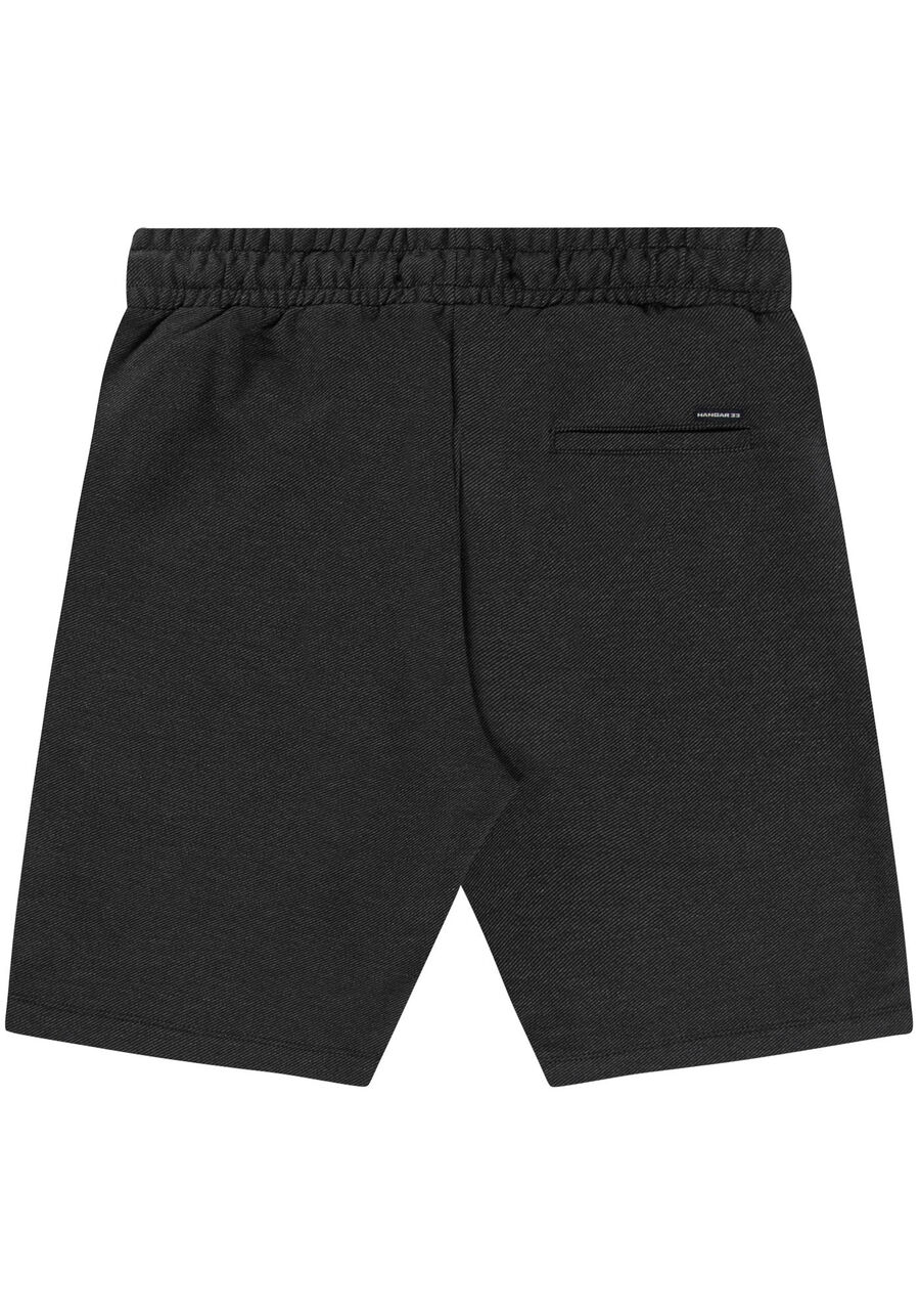 Bermuda Masculina em Moletom Denim, PRETO REATIVO. Bermuda Masculina em Moletom Denim, PRETO REATIVO, large.