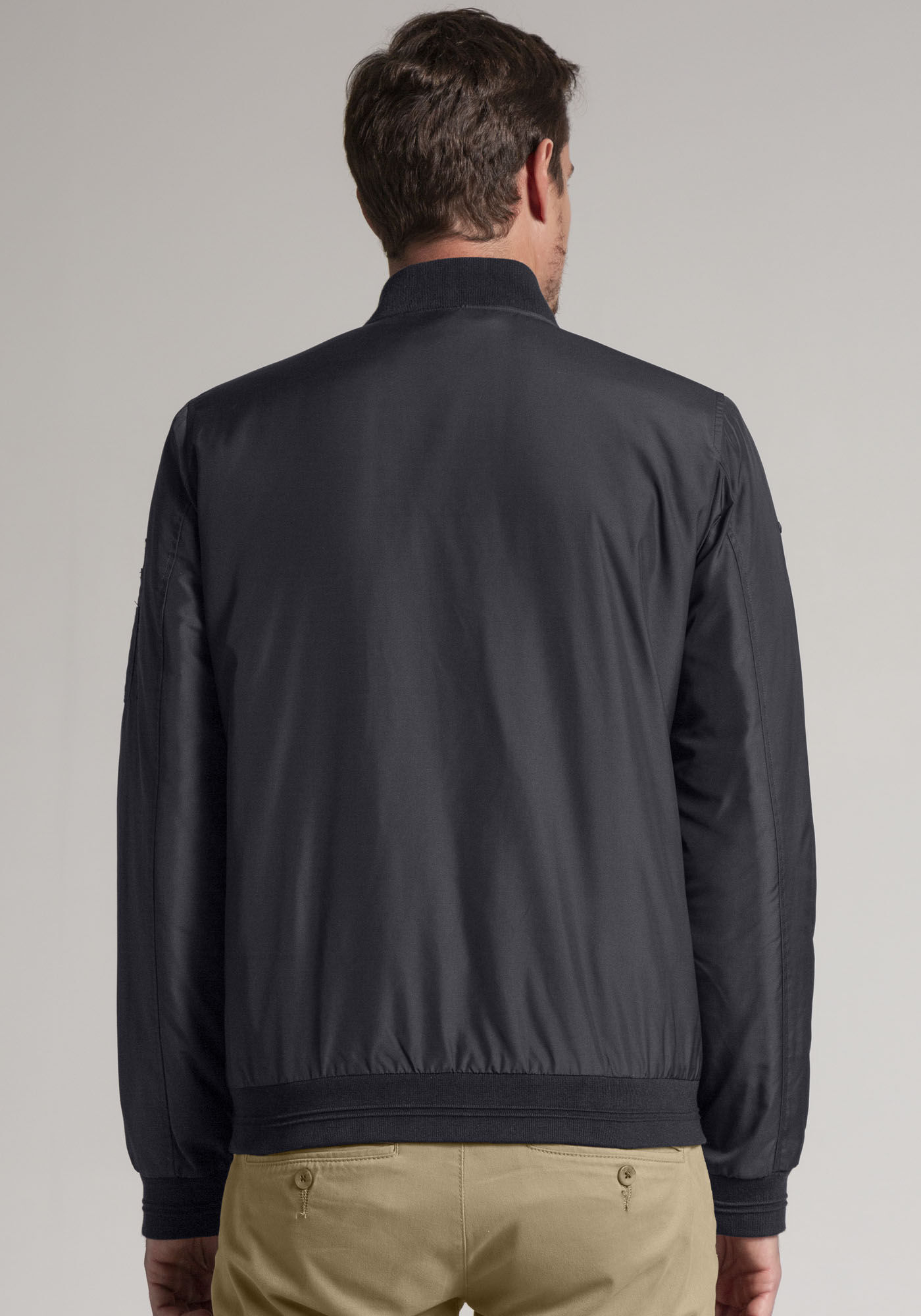 Jaqueta Bomber Masculina com Bolso Z&iacute;per, MARINHO ACTION, large.