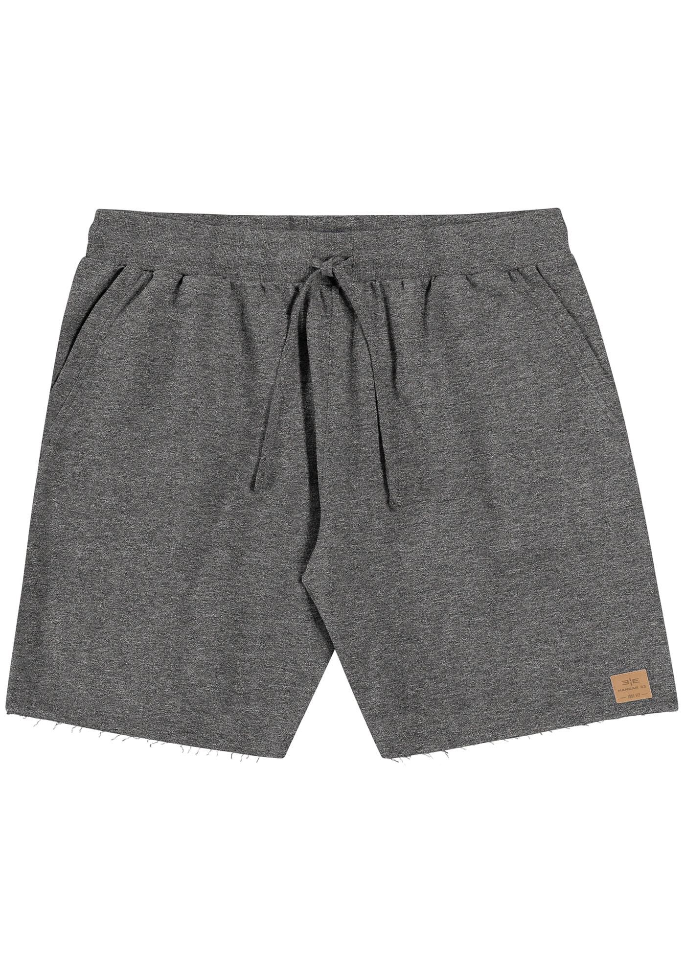 Bermuda em Moletom com bolso Big e Tall, MESCLA ESCURO, large.