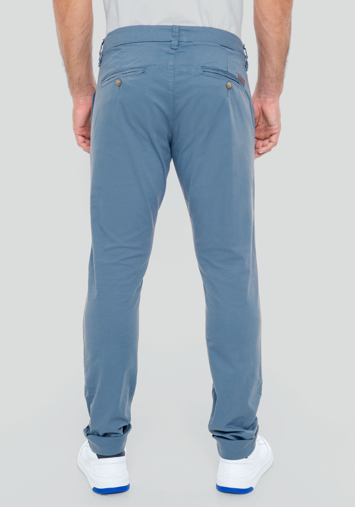 Cal&ccedil;a Sarja Masculina Skinny N&atilde;o Laceia, AZUL PARAISO, large.