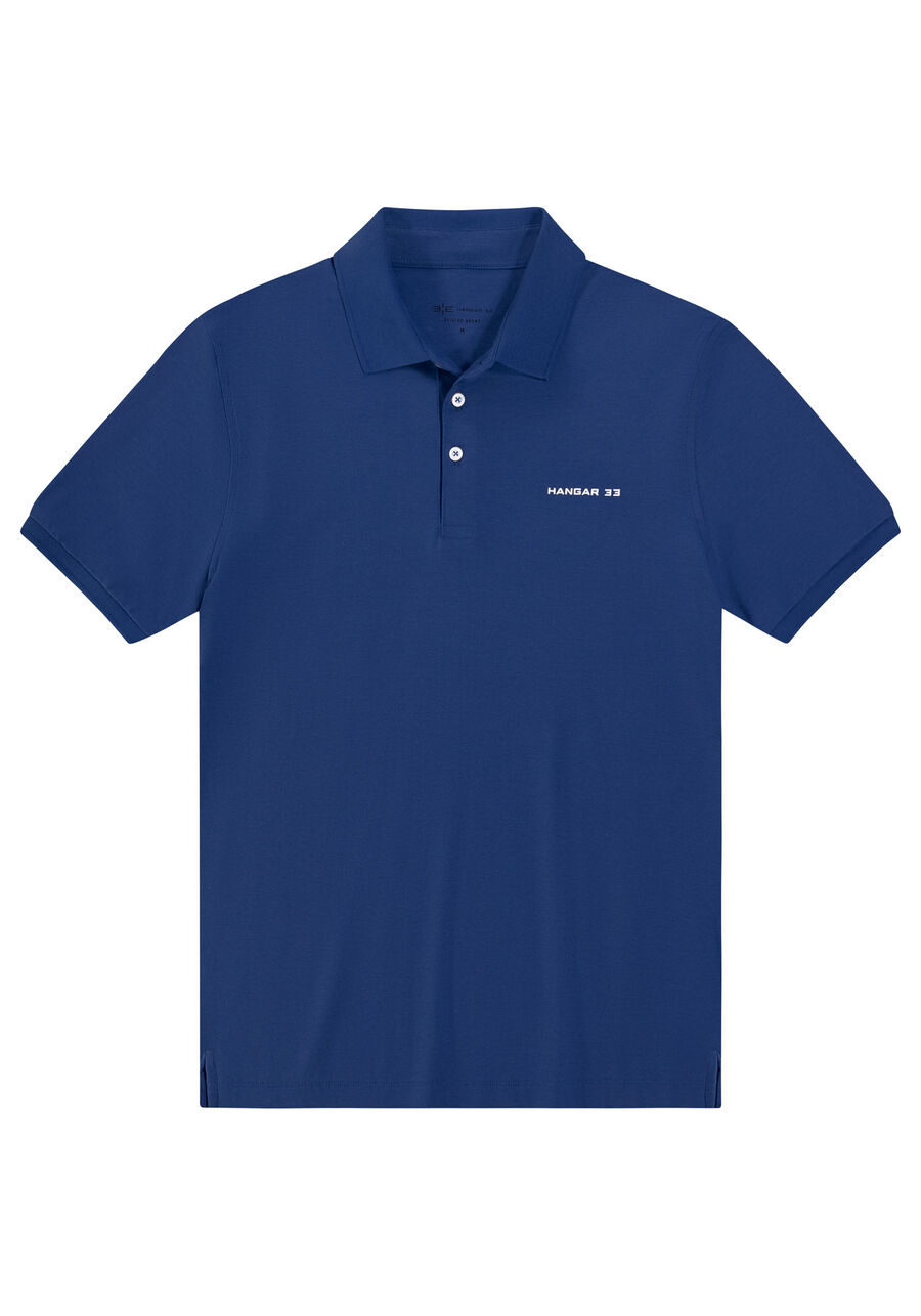 Camisa Polo Masculina em Malha com Retilínea, MARINHO INLE. Camisa Polo Masculina em Malha com Retilínea, MARINHO INLE, large.