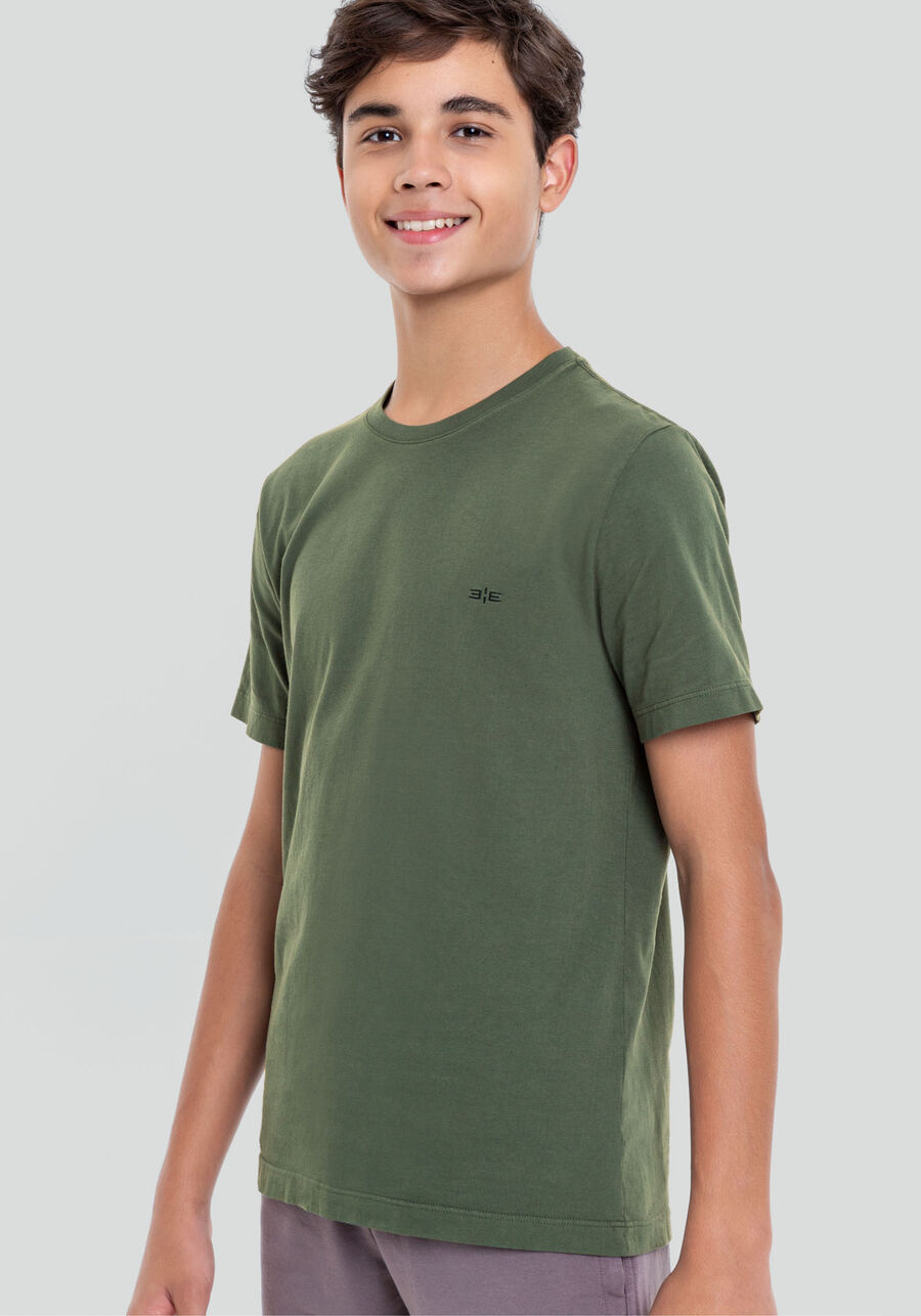 Camiseta Juvenil em Malha Leve Básica, 3529 VERDE. Camiseta Juvenil em Malha Leve Básica, 3529 VERDE, large.