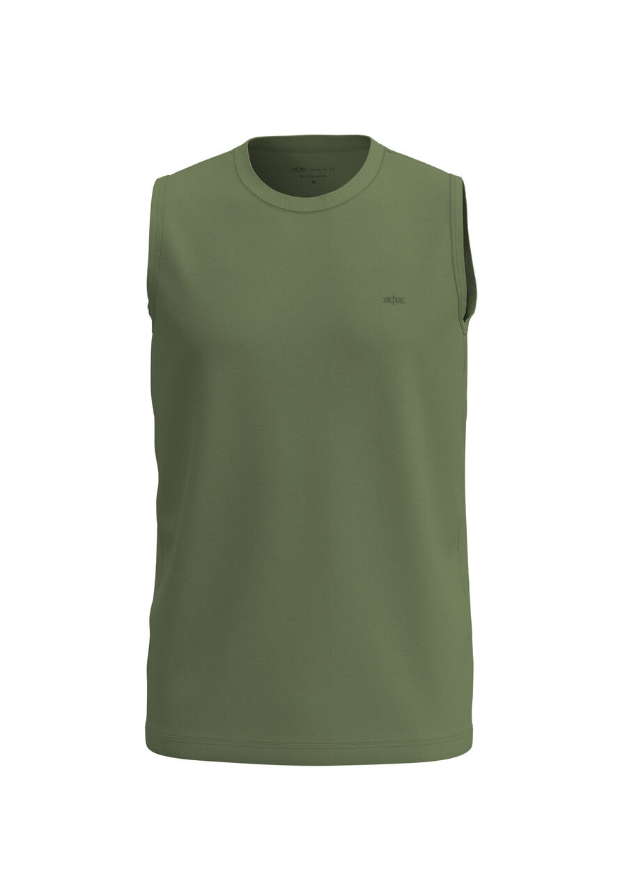 Regata Colors Em Meia Malha De Algodão Responsável, VERDE MOVIMENTO. Regata Colors Em Meia Malha De Algodão Responsável, VERDE MOVIMENTO, large.