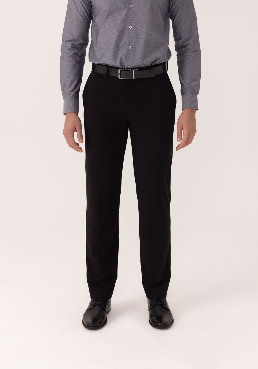 Calça Masculina Com Passantes E Bolsos Funcionais, PRETO REATIVO. Calça Masculina Com Passantes E Bolsos Funcionais, PRETO REATIVO, large.