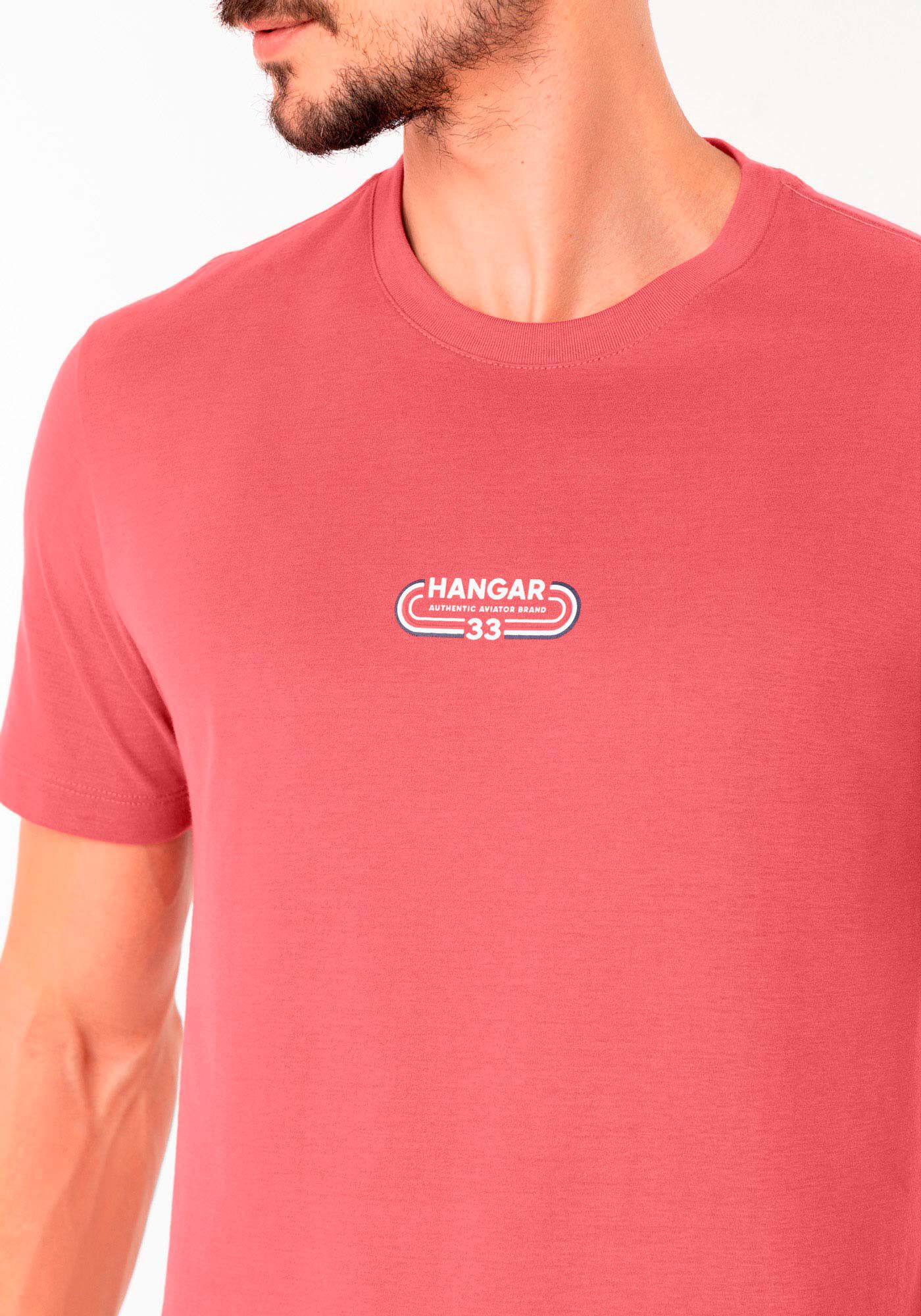 Camiseta Com Estampa Localizada Em Meia Malha Peletizada, ROSA ASTRO, large.