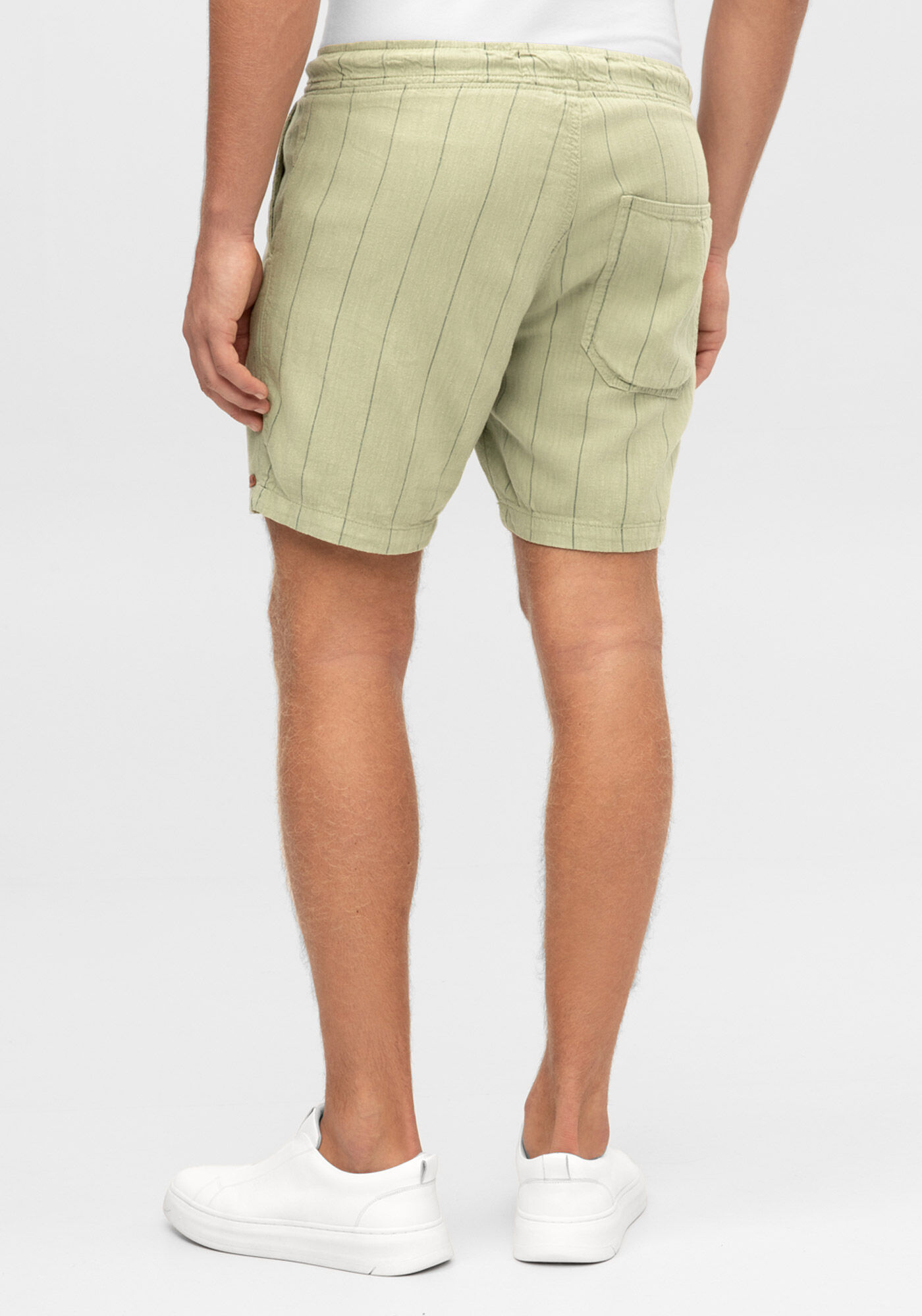 Shorts Jogging Com Bolsos, VERDE CORAL, large.