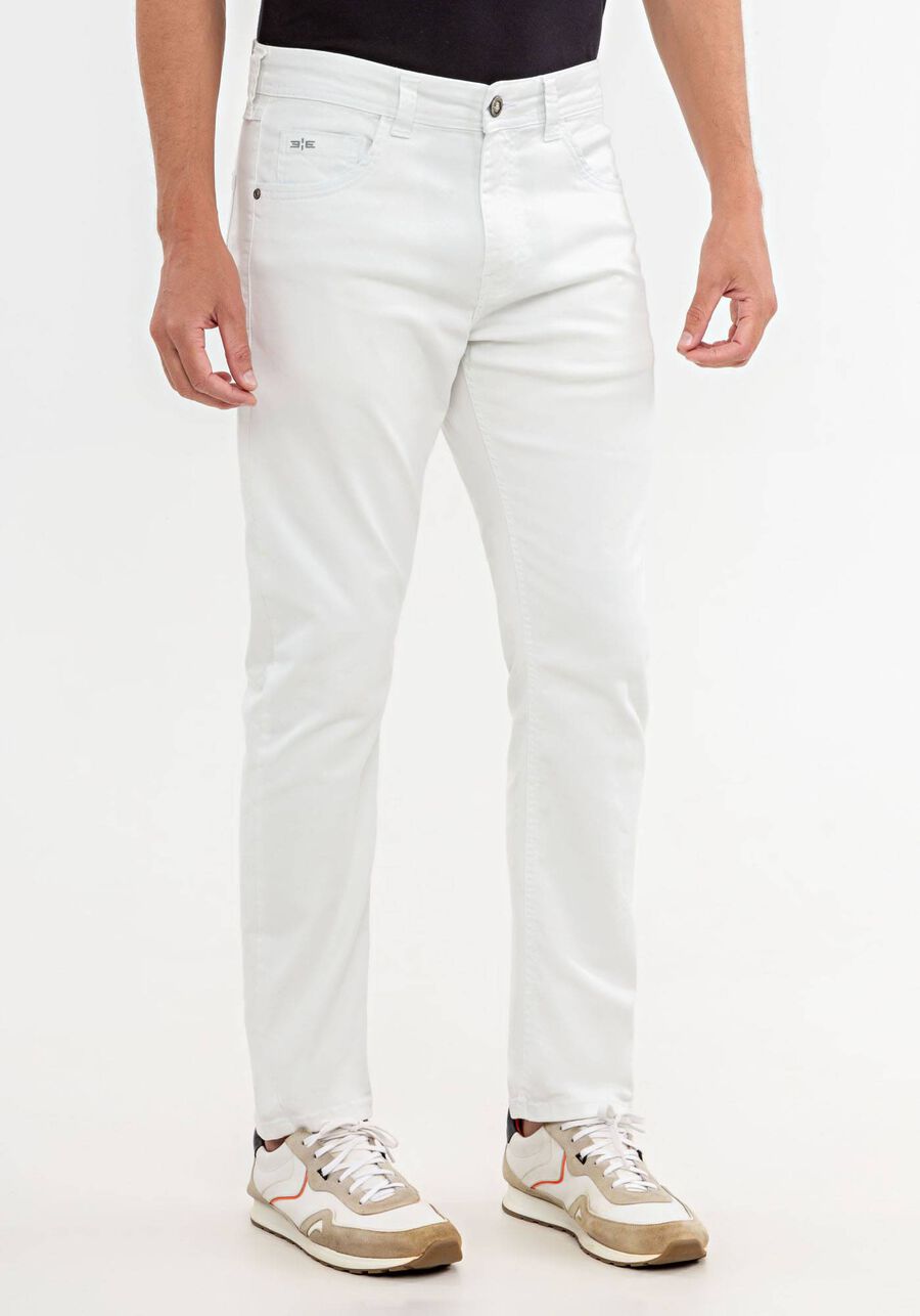 Calça Sarja Repele Líquidos, BRANCO. Calça Sarja Repele Líquidos, BRANCO, large.