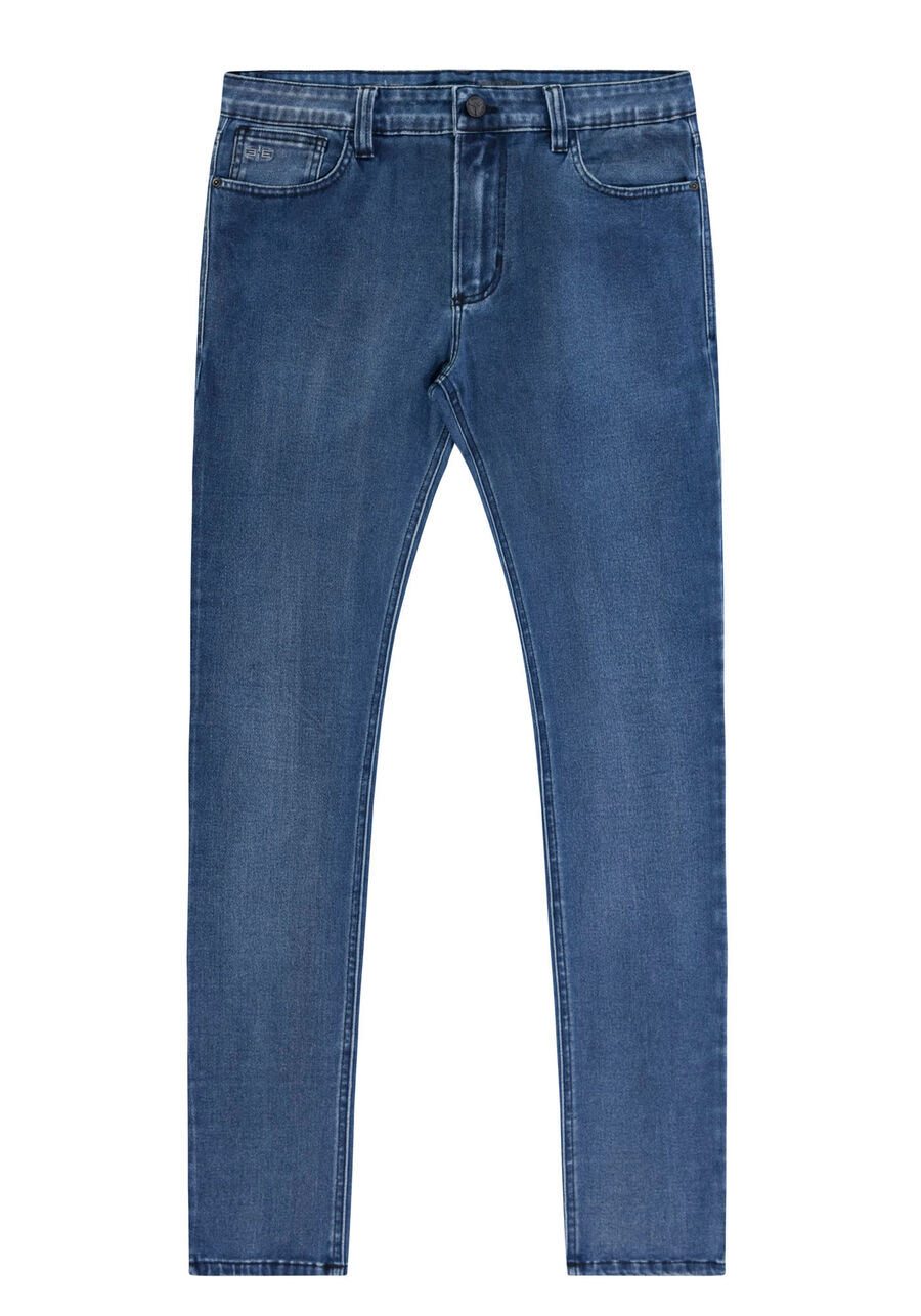 Calça Jeans Masculina Skinny Média Estonada, JEANS. Calça Jeans Masculina Skinny Média Estonada, JEANS, large.