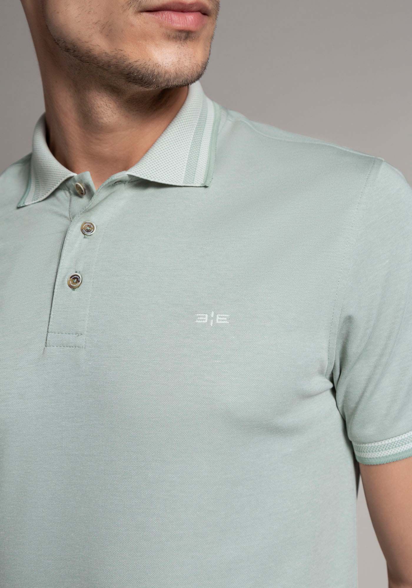 Camisa Polo Masculina em Malha Piquet Gold, VERDE TEOS, large.