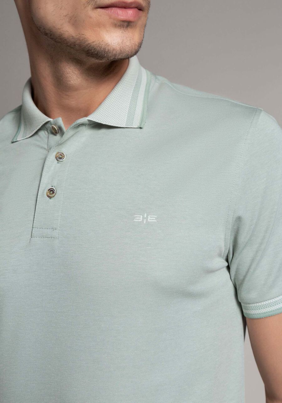 Camisa Polo Masculina em Malha Piquet Gold, VERDE TEOS. Camisa Polo Masculina em Malha Piquet Gold, VERDE TEOS, large.