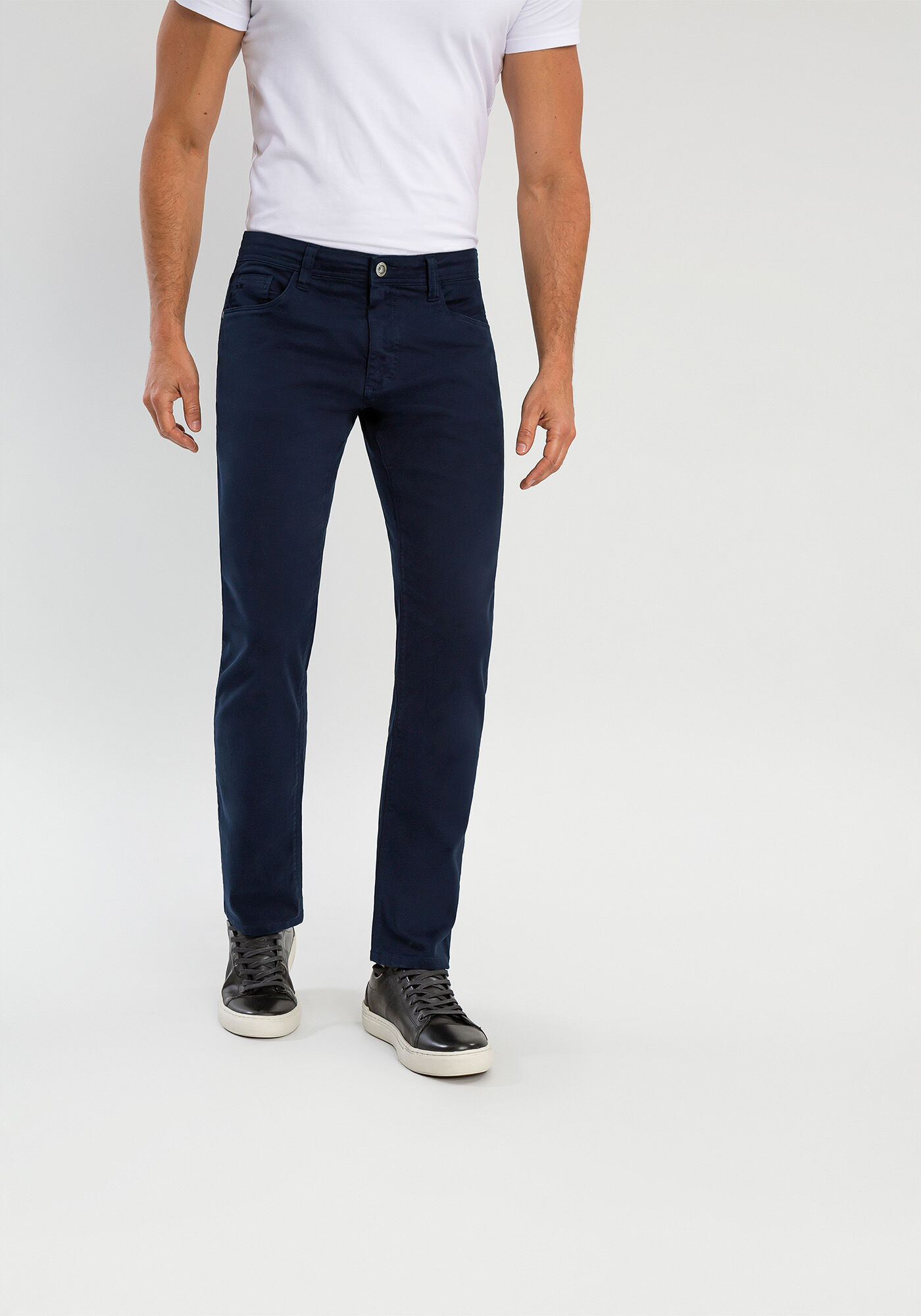 Cal&ccedil;a Sarja Masculina Slim TurboFan, MARINHO ACTION, large.