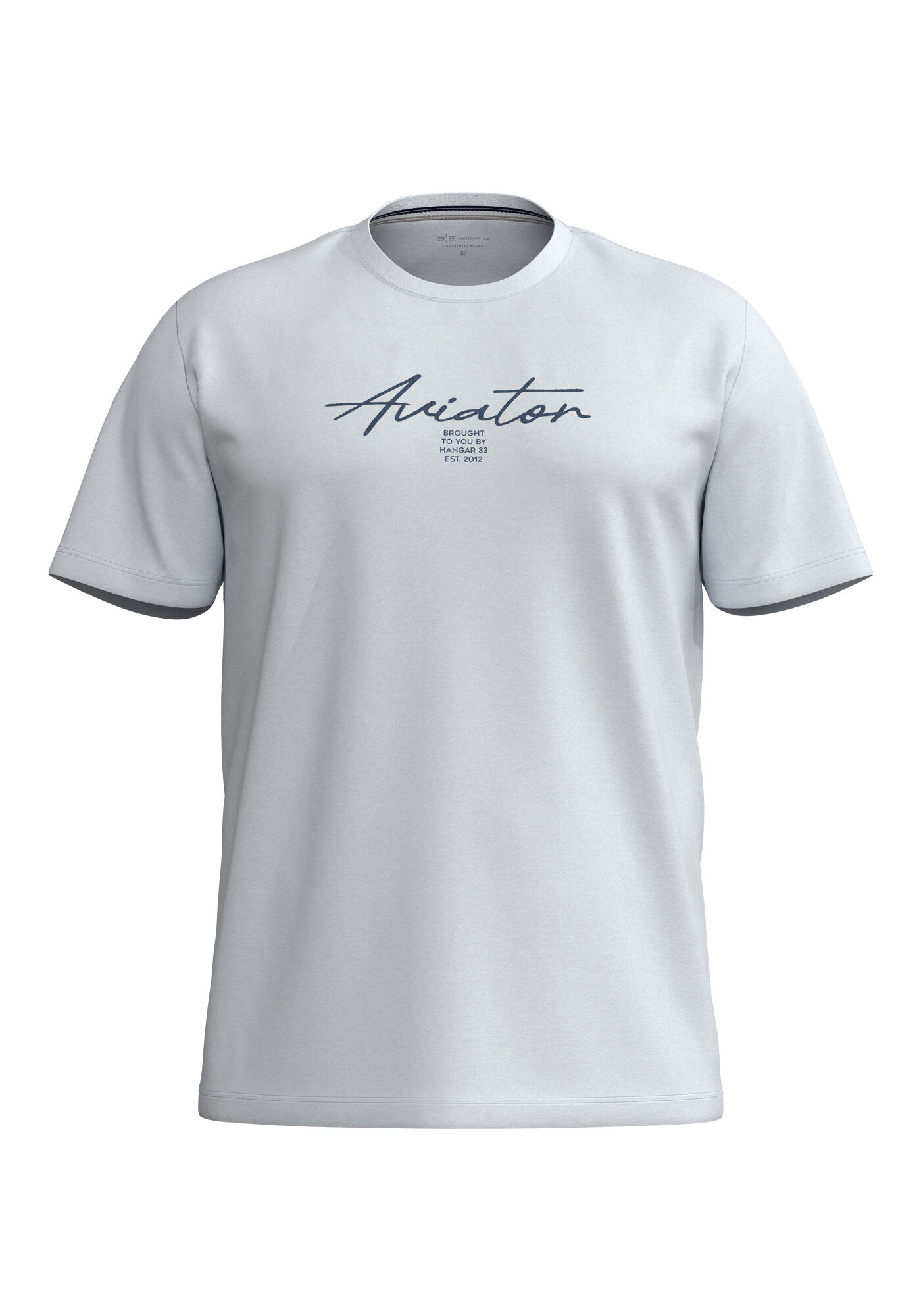 Camiseta De Mangas Curtas Em Malha De Algod&atilde;o Big & Tall, BRANCO, large.