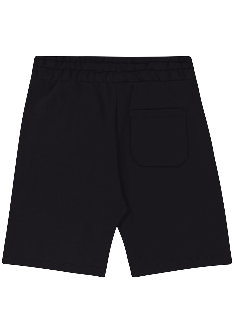 Bermuda em Moletom com Cadarço, PRETO REATIVO. Bermuda em Moletom com Cadarço, PRETO REATIVO, large.