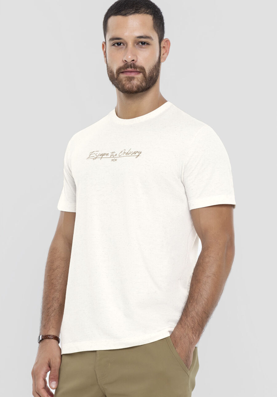 Camiseta Masculina em Malha Linho Tal Pai Tal Filho, BRANCO OFF WHITE. Camiseta Masculina em Malha Linho Tal Pai Tal Filho, BRANCO OFF WHITE, large.