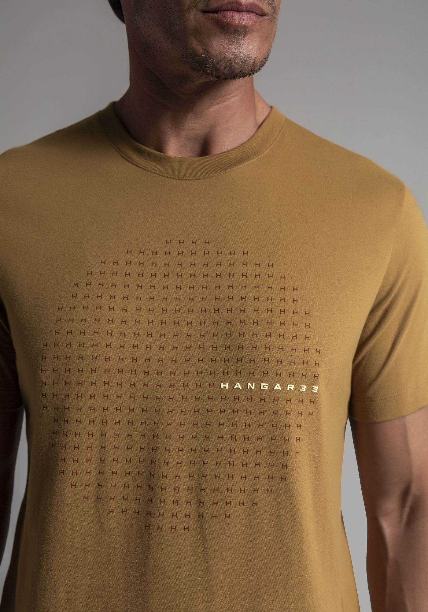 Camiseta Masculina em Malha Estampada, MARROM TILE, large.