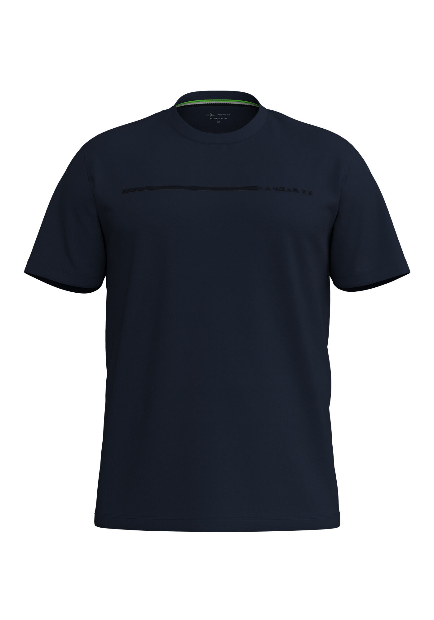 Camiseta De Mangas Curtas Big & Tall Em Malha Respons&aacute;vel, MARINHO IMPERIO, large.