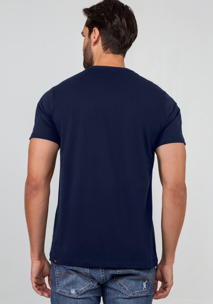 Camisa Masculina em Malha Pima com Manga Curta, MARINHO ACTION. Camisa Masculina em Malha Pima com Manga Curta, MARINHO ACTION, large.