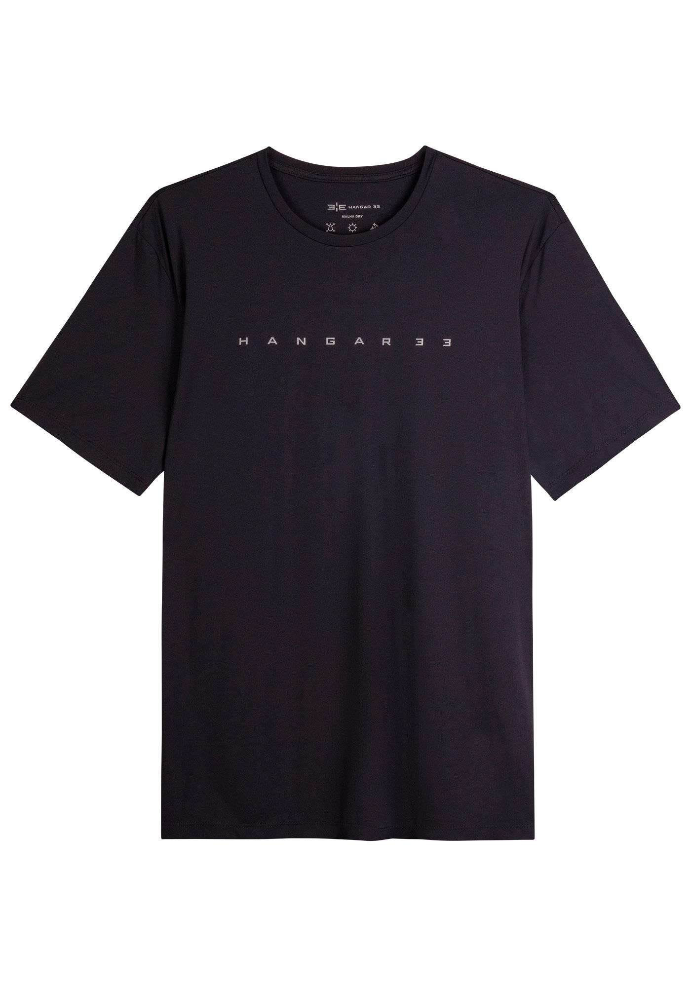 Camiseta Masculina Tech Skin com Estampa Refletiva, PRETO REATIVO, large.