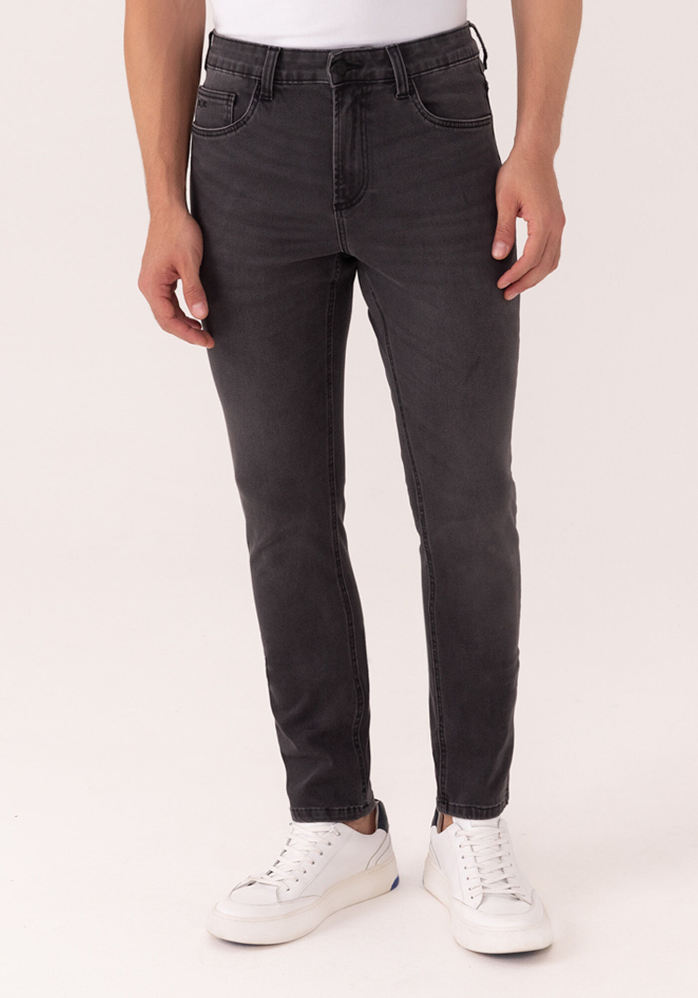 Cal&ccedil;a Jeans Skinny Turboh&eacute;lice Denim Malha, PRETO, large.