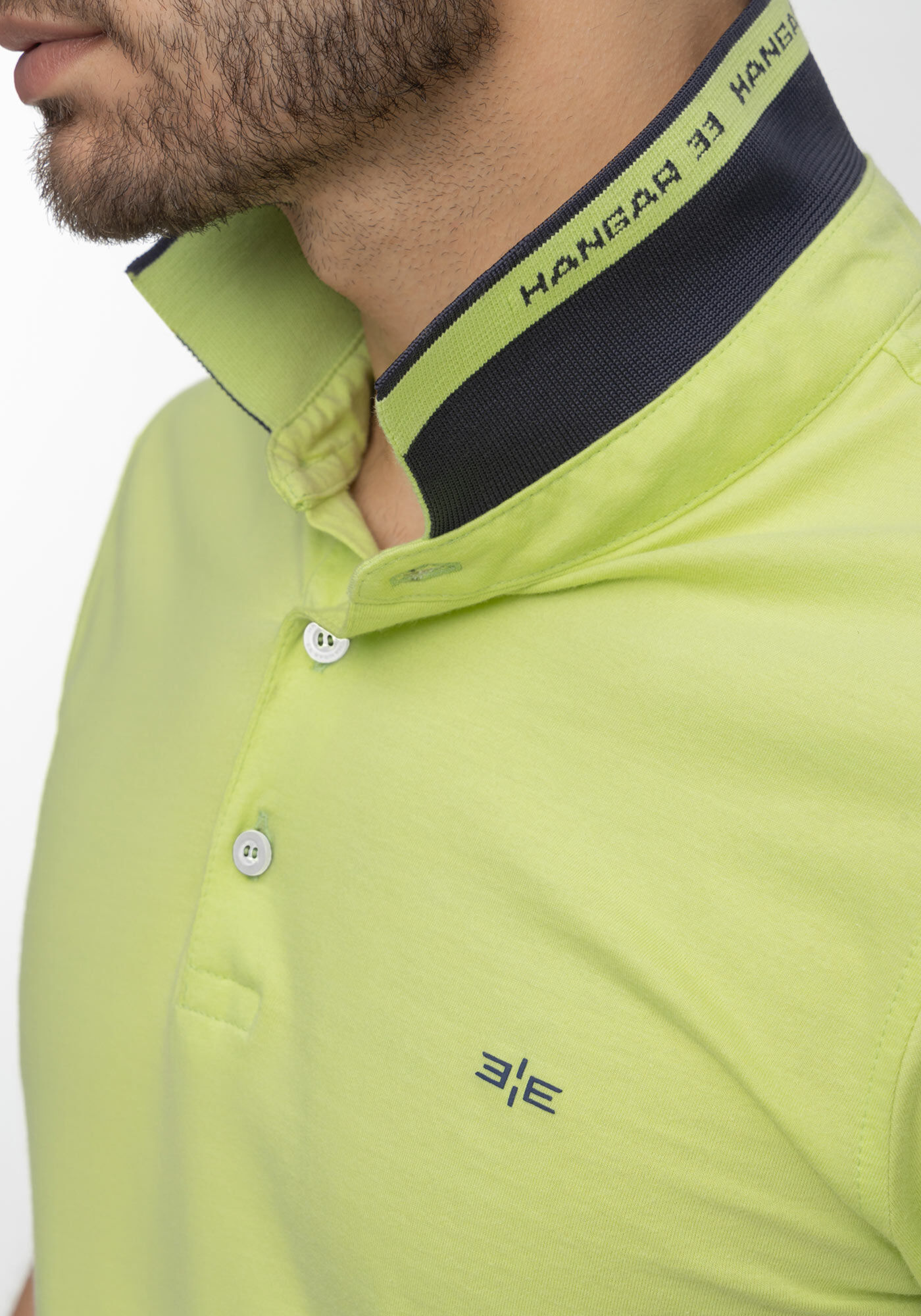 Camisa Polo Com Bot&otilde;es Em Malha De Algod&atilde;o Respons&aacute;vel, VERDE NAMIBIA, large.