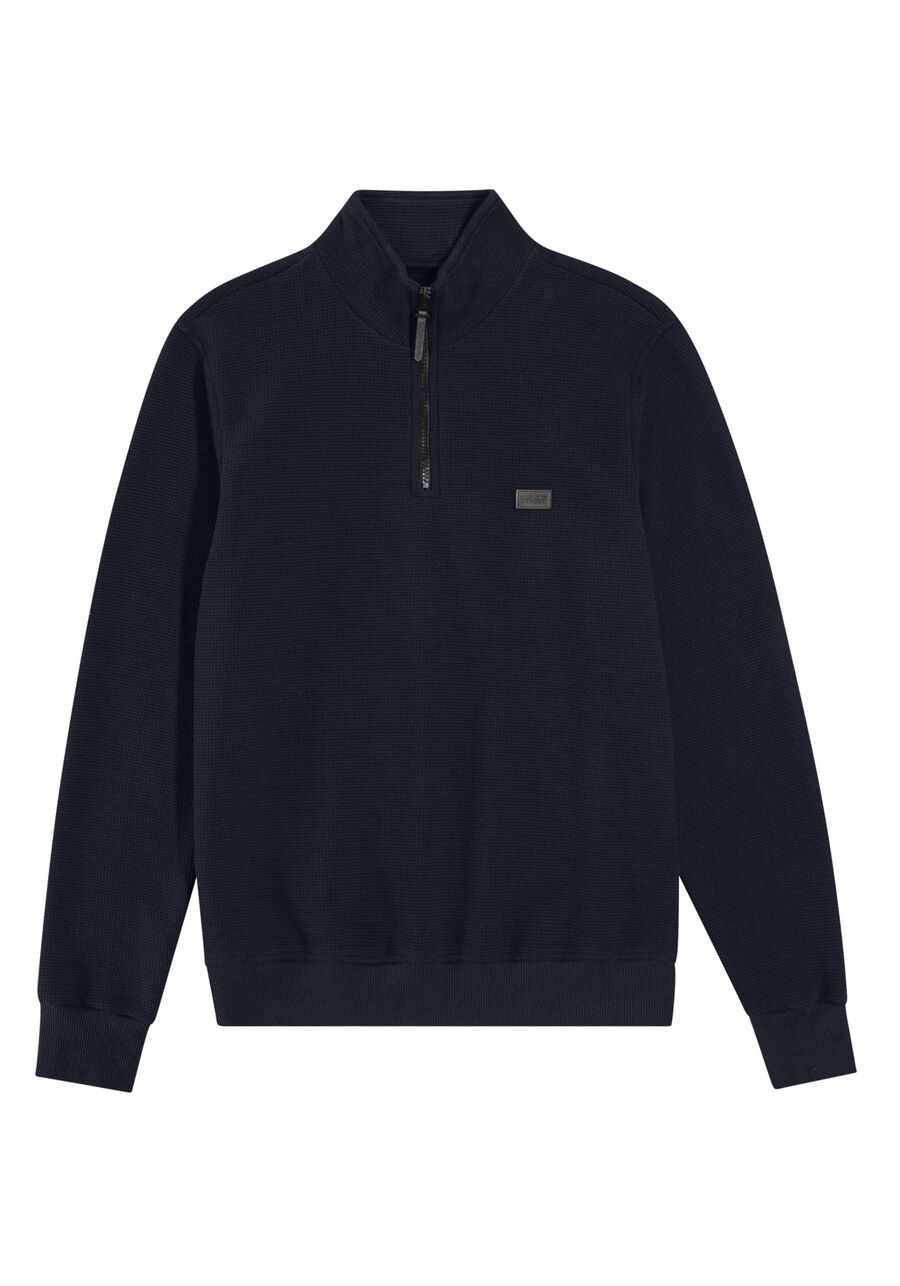 Blusão Masculino Texturizado com, MARINHO IMPERIO. Blusão Masculino Texturizado com, MARINHO IMPERIO, large.