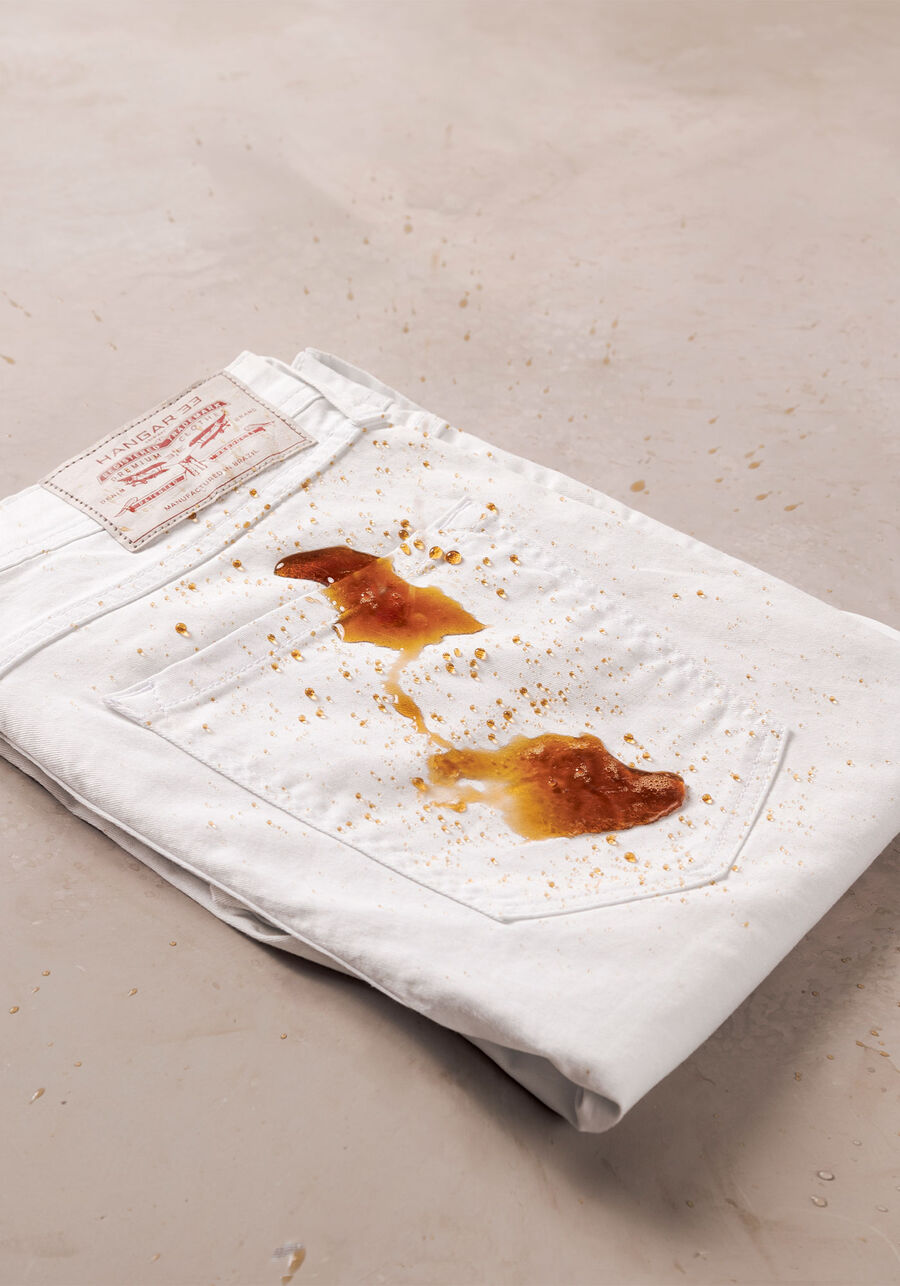 Calça Sarja Repele Líquidos, BRANCO. Calça Sarja Repele Líquidos, BRANCO, large.