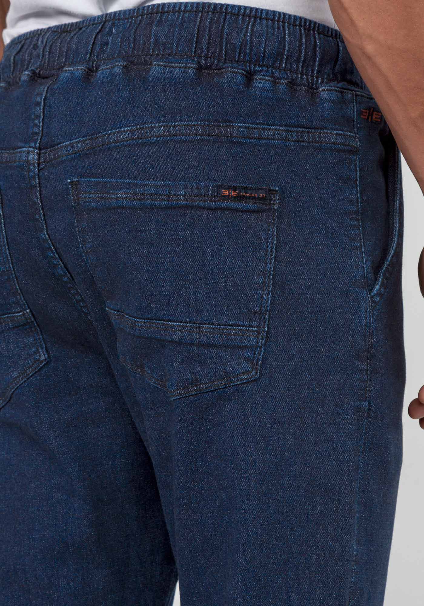 Calça jeans shop com cadarço masculina