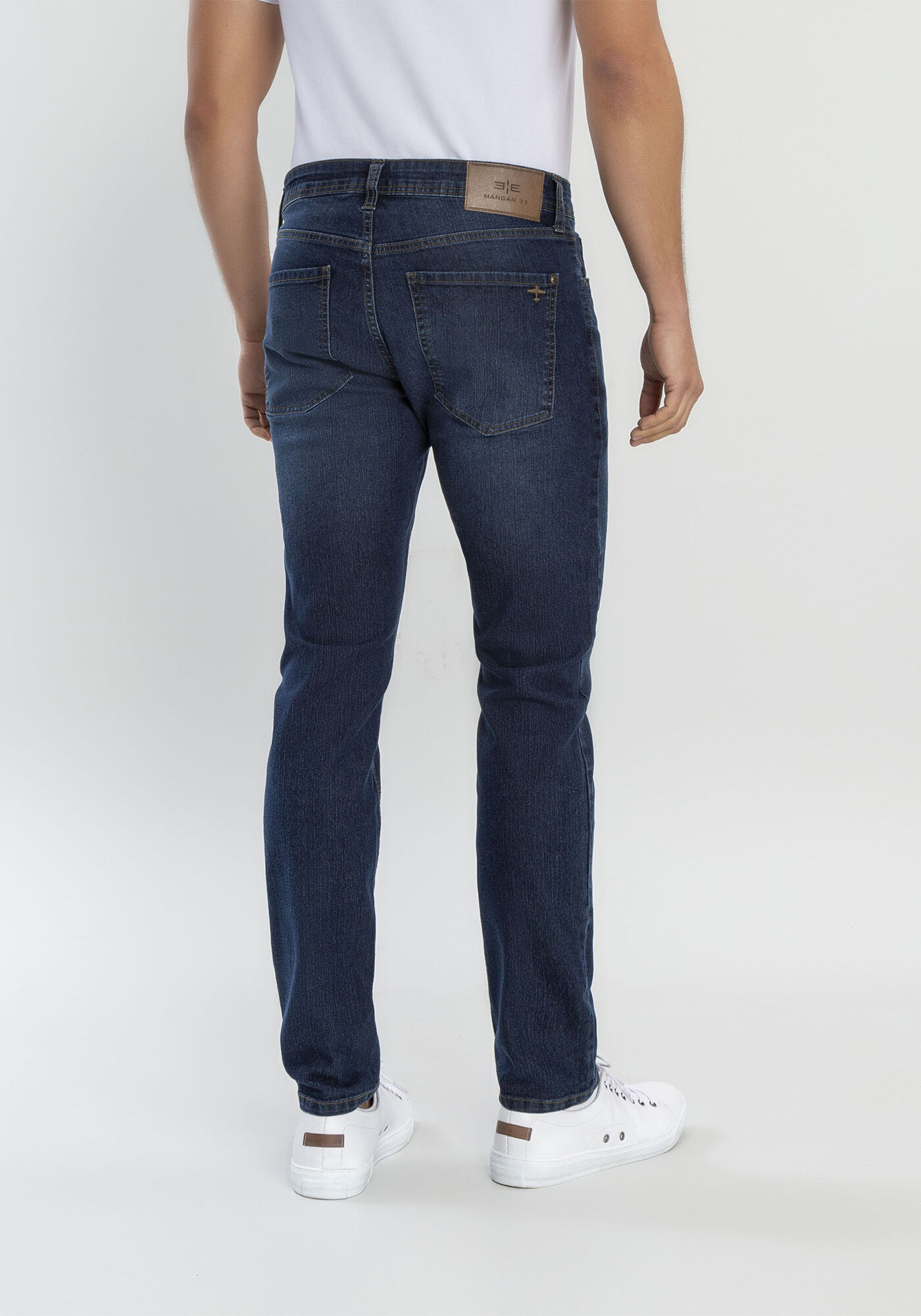 Cal&ccedil;a Masculina Slim Turbofan, JEANS ESCURO, large.