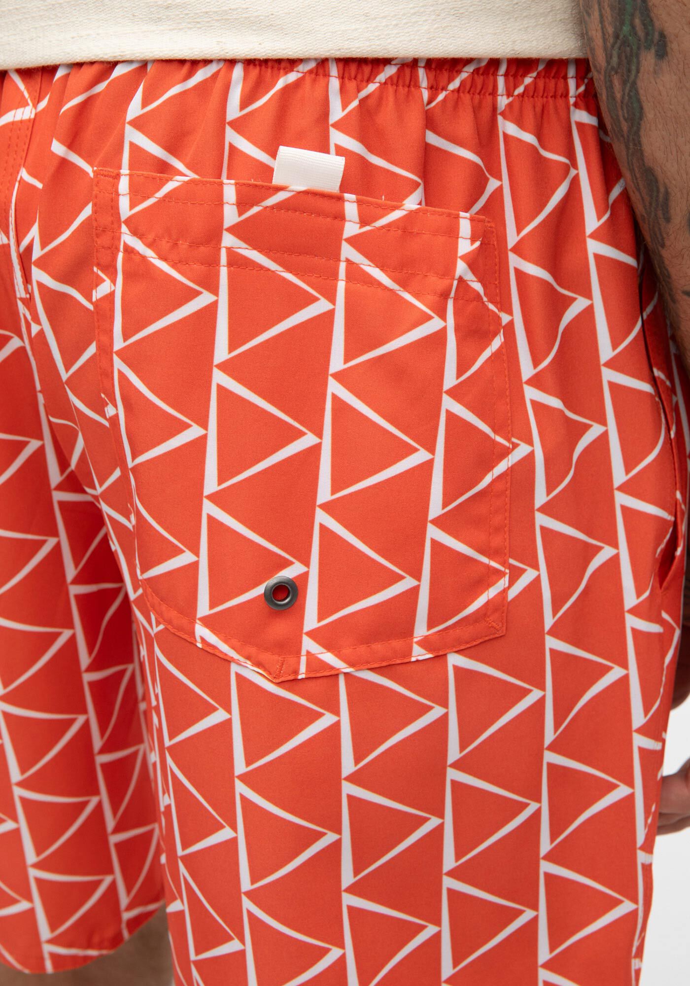 Shorts Tecido Plano, LARANJA VIBRANTE, large.