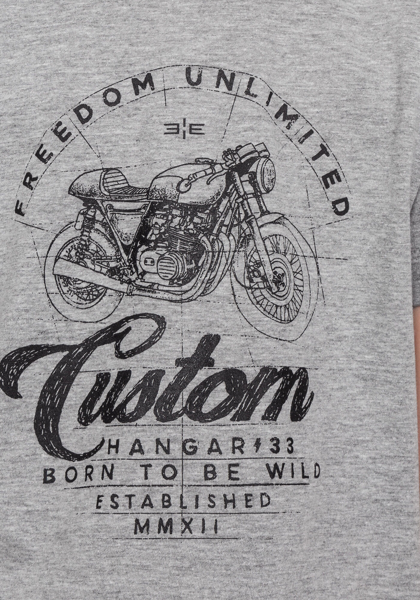 Camiseta Estampada Tal Pai Tal Filho Infantil, MESCLA MEDIO, large.