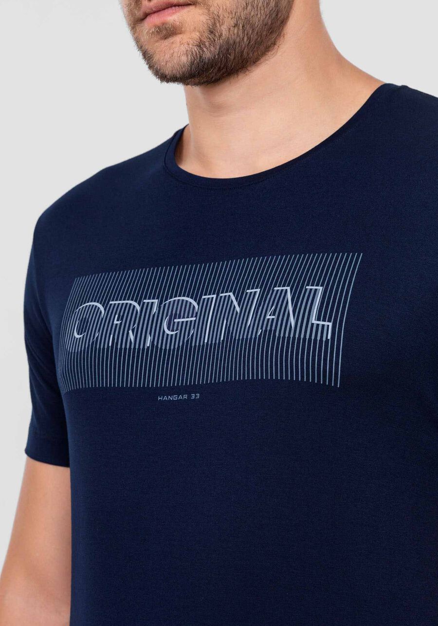 Camiseta Masculina em Malha Viscose Estampada, MARINHO ACTION. Camiseta Masculina em Malha Viscose Estampada, MARINHO ACTION, large.
