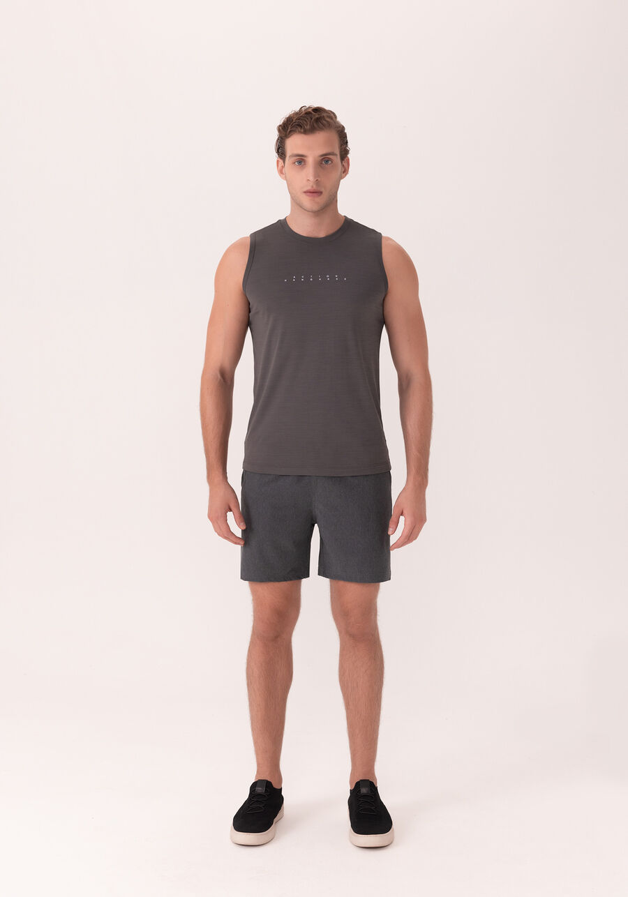 Regata Masculina Com Estampa Localizada, CINZA NOTI. Regata Masculina Com Estampa Localizada, CINZA NOTI, large.