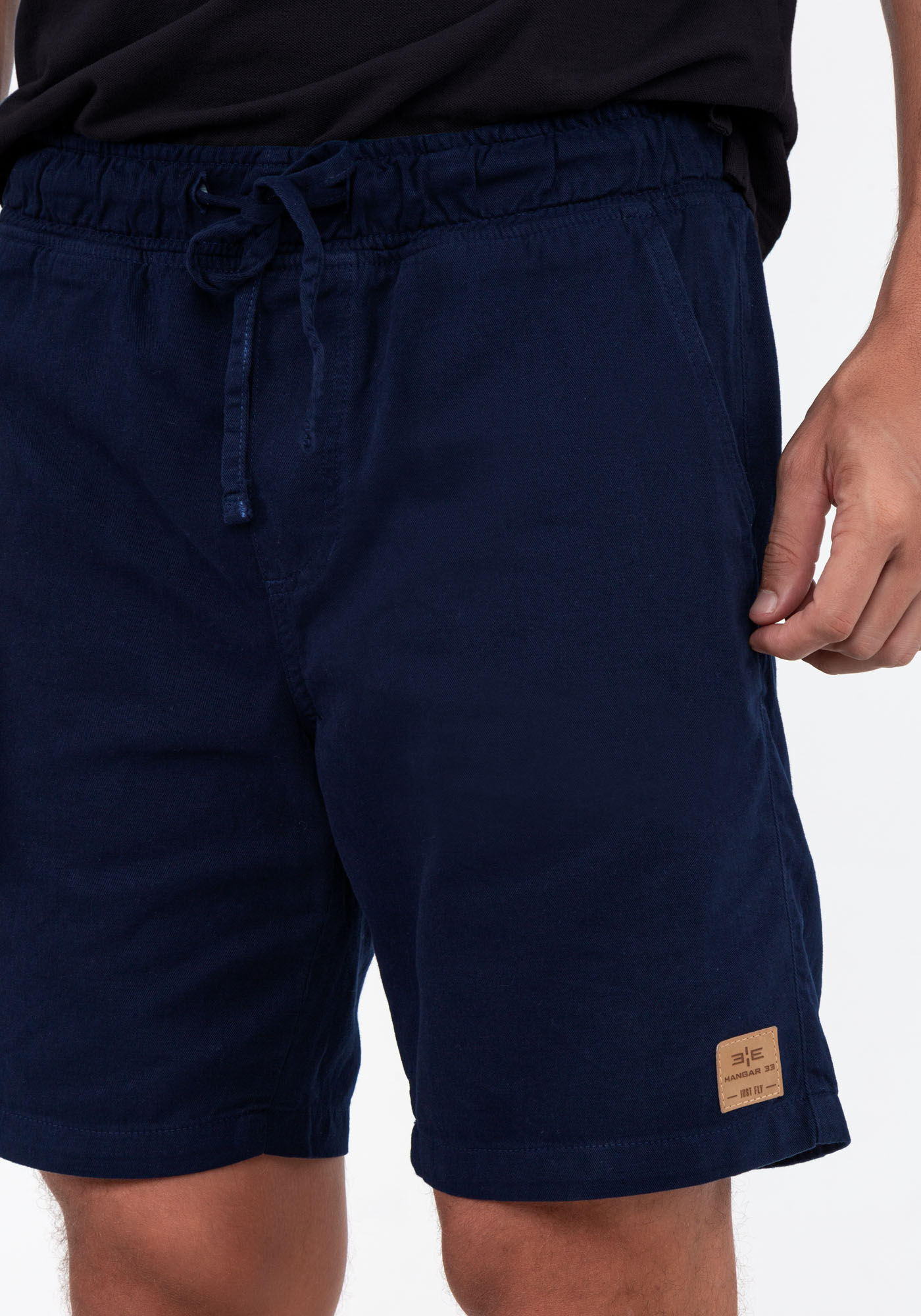 Shorts Sarja Masculina Jogging com Cadar&ccedil;o, MARINHO ACTION, large.