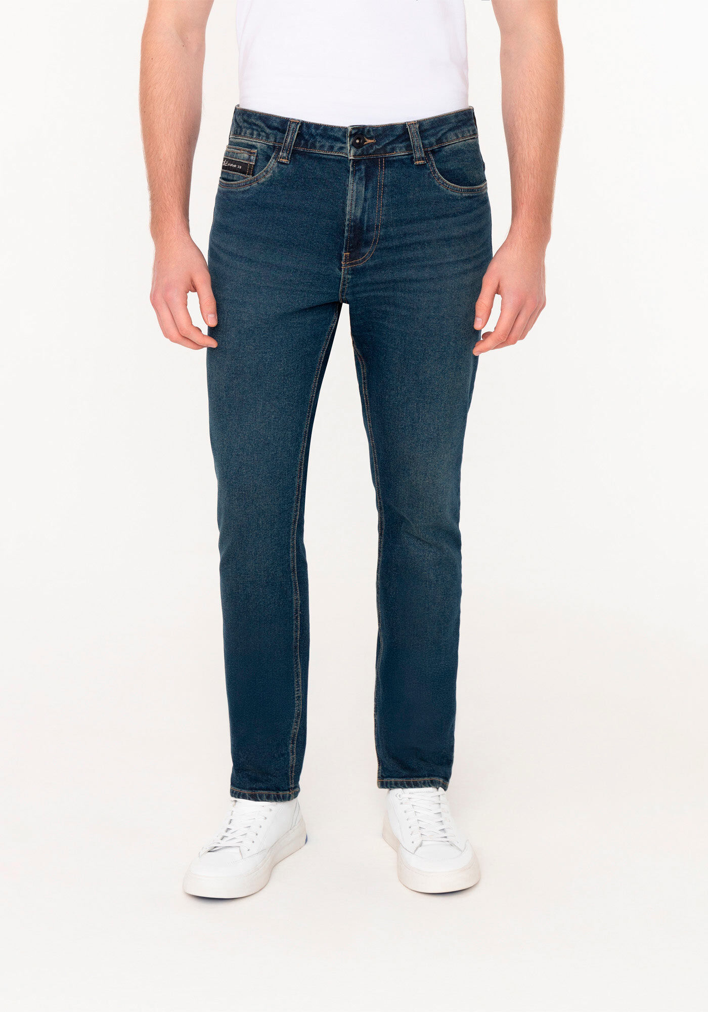 Cal&ccedil;a Slim Turbofan Em Jeans Com Elastano, JEANS, large.