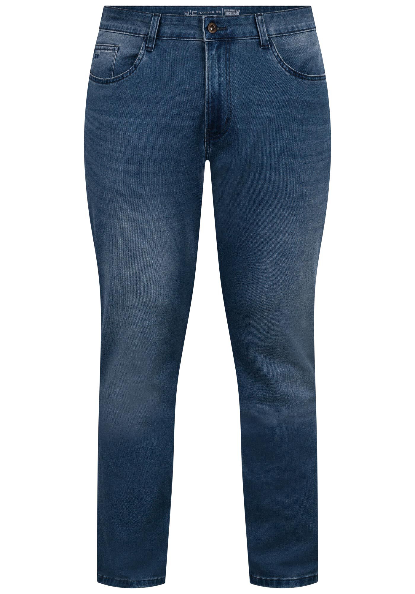 Cal&ccedil;a Slim Em Jeans Com Elastano Turbofan, JEANS, large.